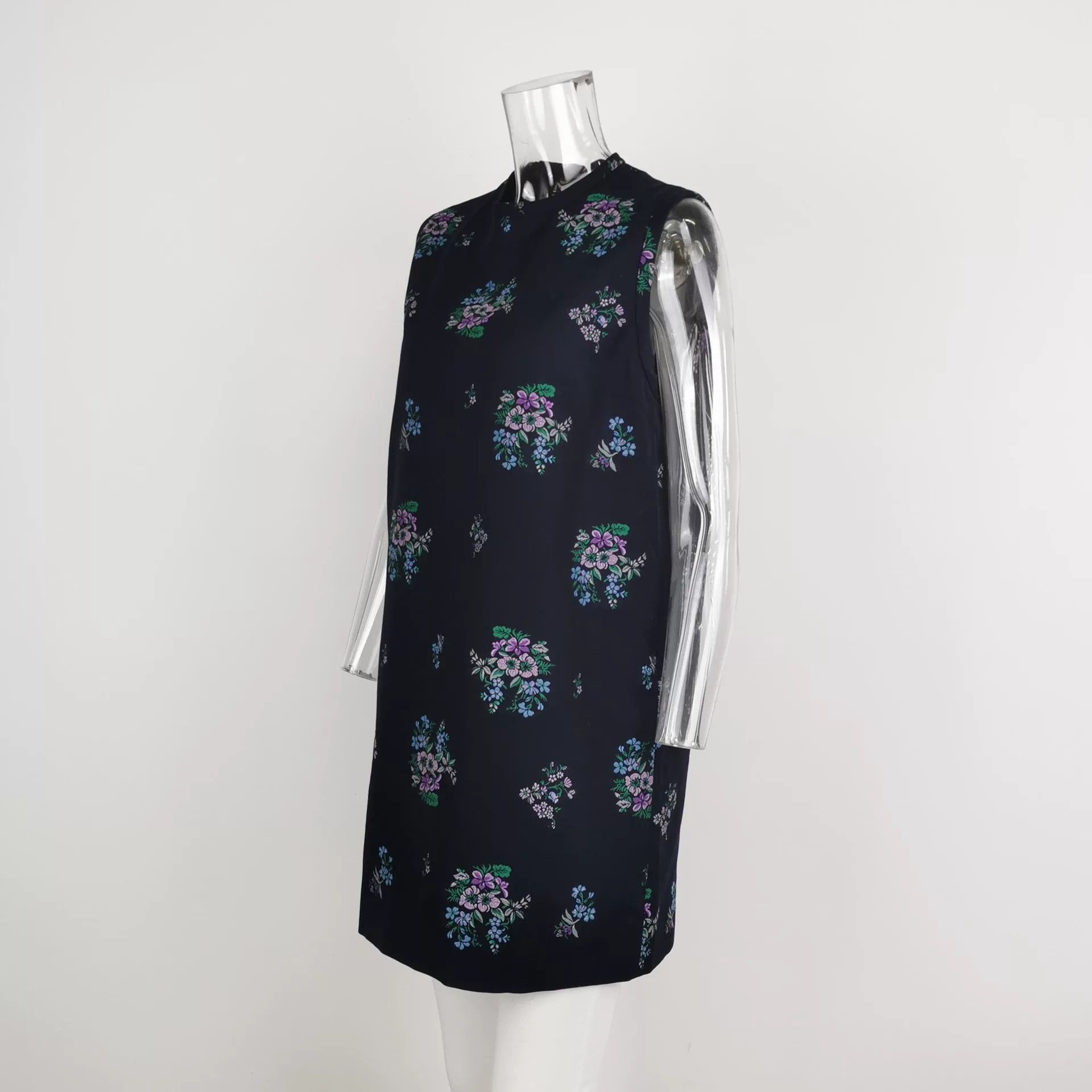 Gucci Gucci Wool Blend Floral Embroidery Sleeveless Dress Size S / US 4 / IT 40 - 2 Thumbnail