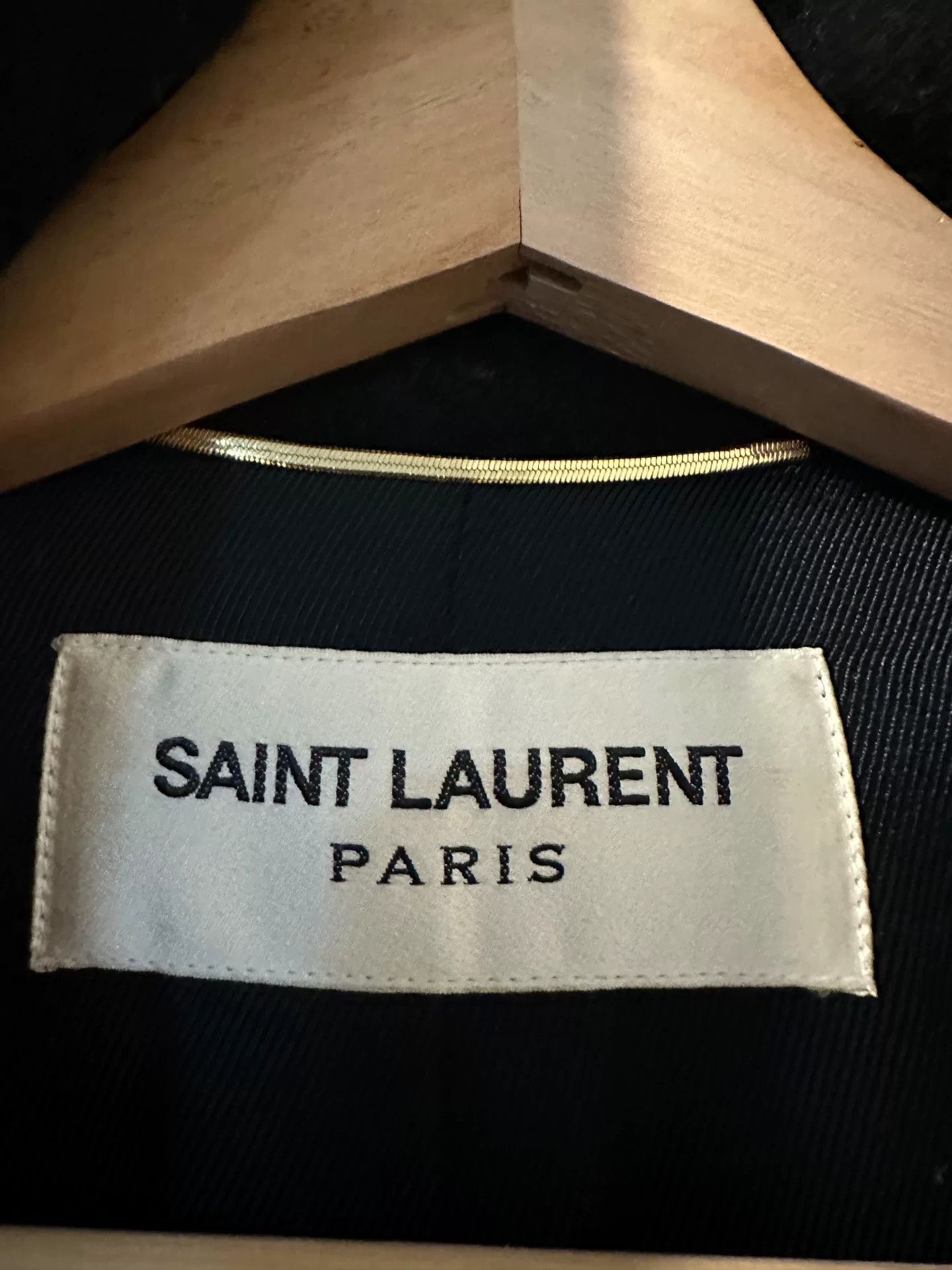 Saint Laurent Paris Saint Laurent 13FW Black Gold Button Jacket Size US L / EU 52-54 / 3 - 8 Thumbnail