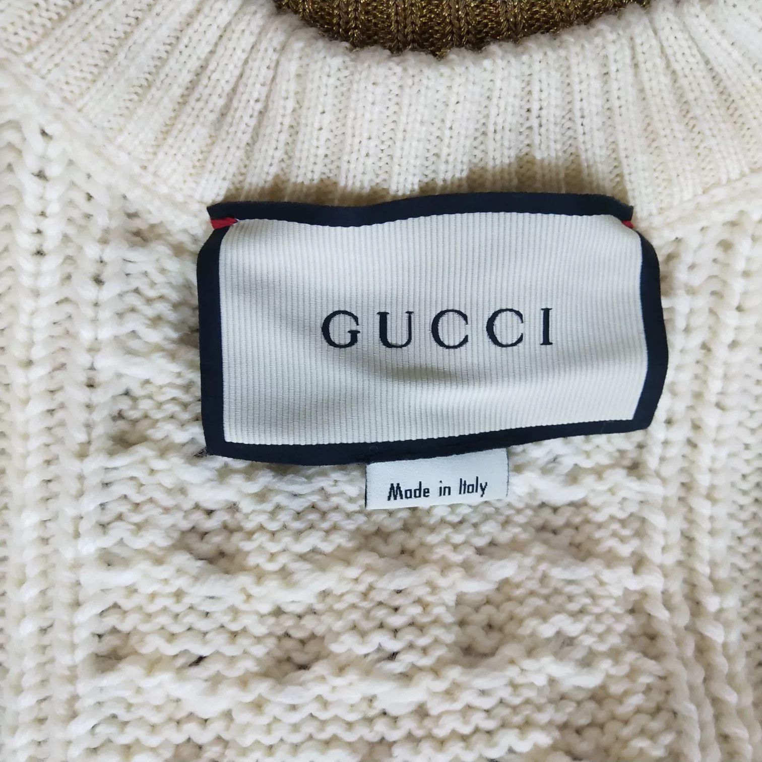 Gucci Gucci Color Block Pearl Button Wool Sweater Size M / US 6-8 / IT 42-44 - 5 Thumbnail