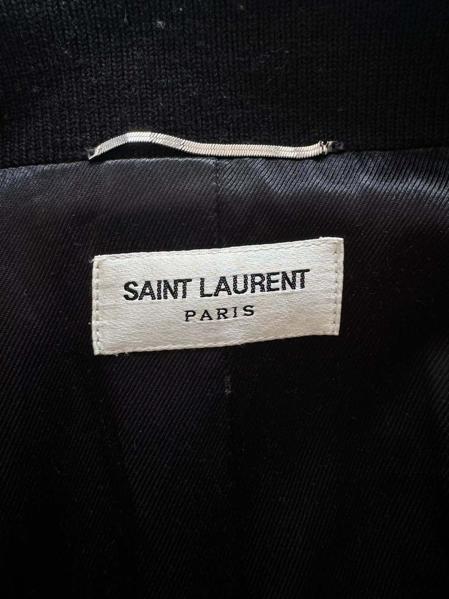 Saint Laurent Paris Saint Laurent Black Varsity Jacket Size US S / EU 44-46 / 1 - 5 Thumbnail