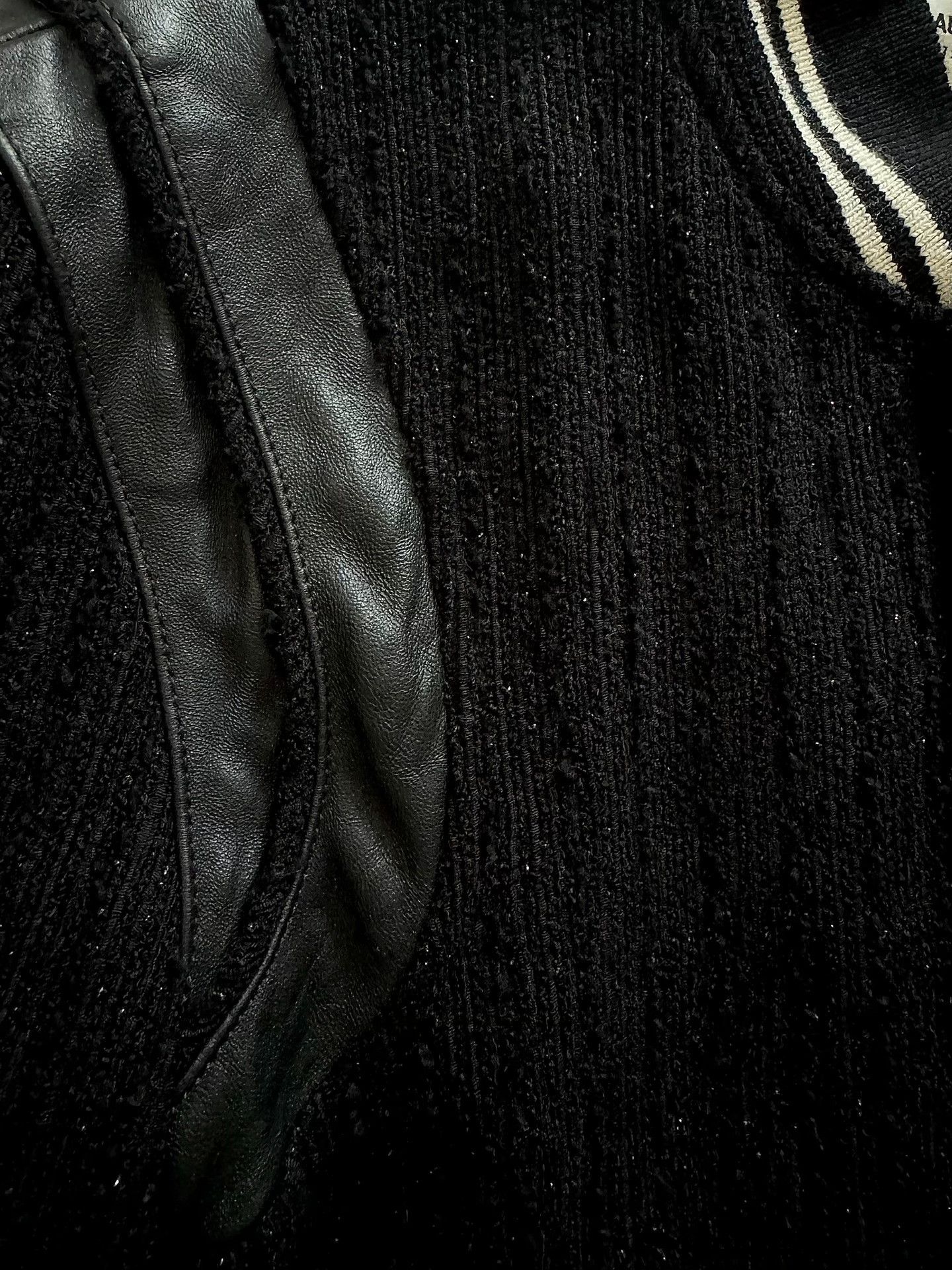 Saint Laurent Paris Saint Laurent Black Varsity Jacket Size US S / EU 44-46 / 1 - 3 Thumbnail