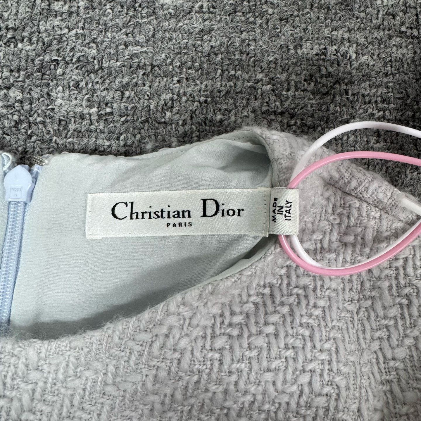Dior Dior Tweed Beaded Wool Dress Size XS / US 0-2 / IT 36-38 - 3 Thumbnail