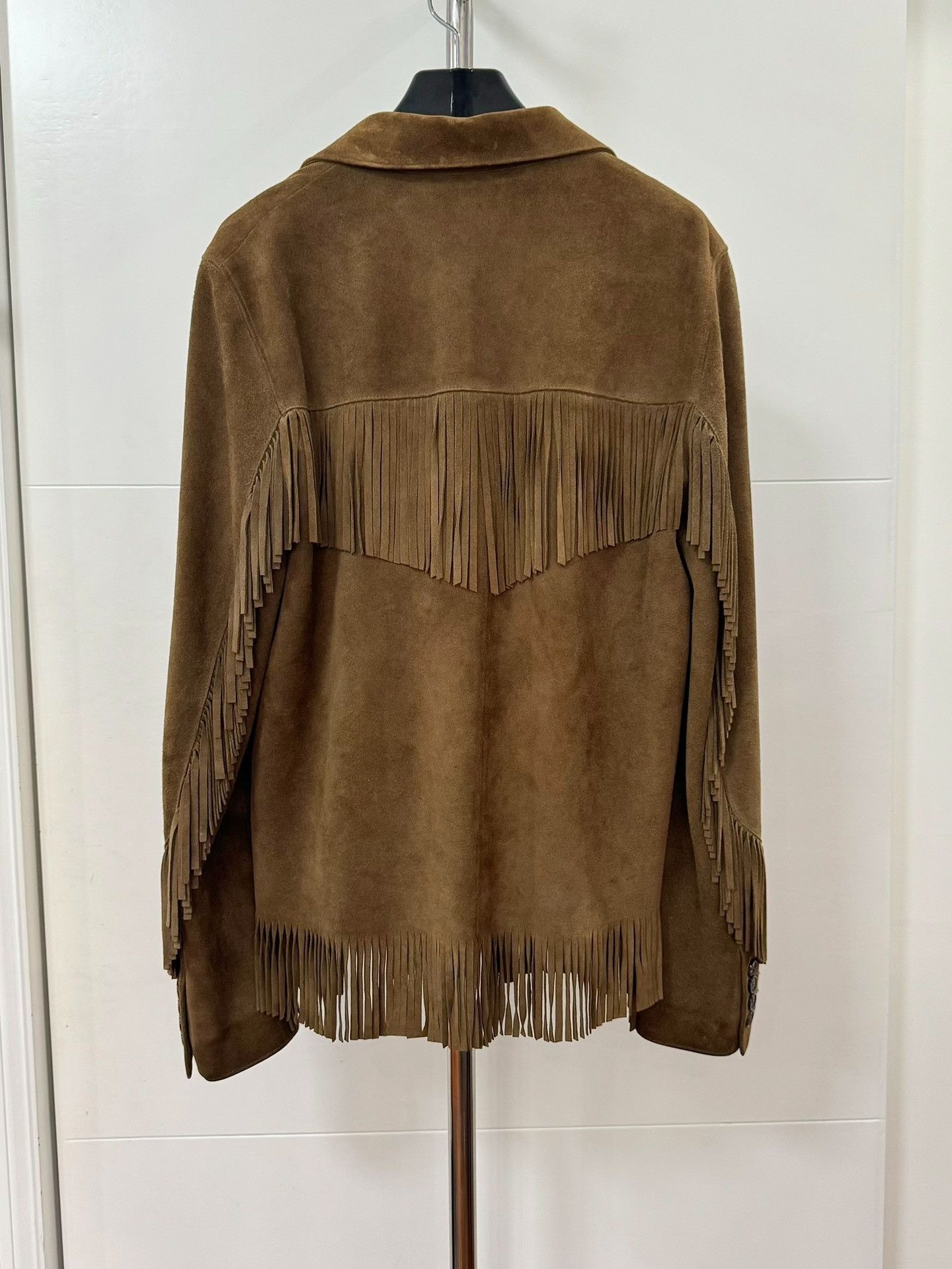 Saint Laurent Paris Saint Laurent Hedi Slimane Suede Fringe Jacket Size US S / EU 44-46 / 1 - 2 Thumbnail
