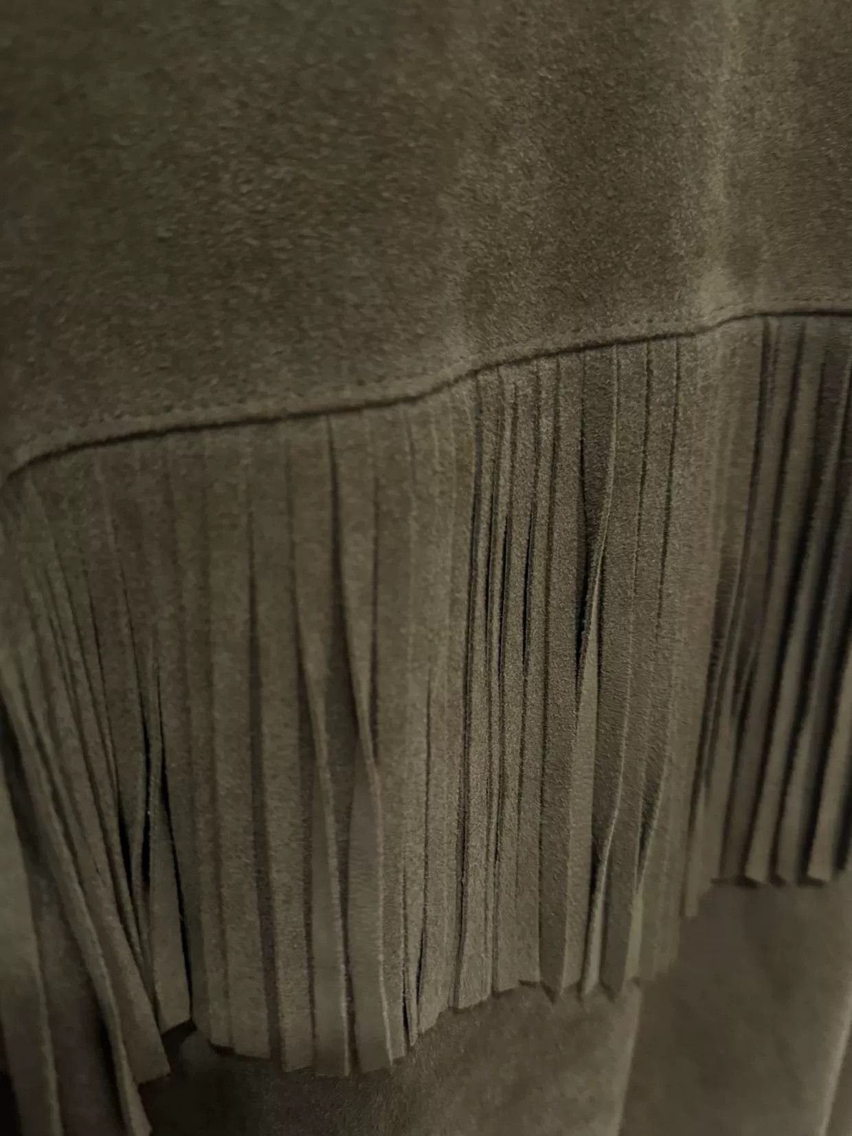 Saint Laurent Paris Saint Laurent Hedi Slimane Suede Fringe Jacket Size US S / EU 44-46 / 1 - 3 Thumbnail