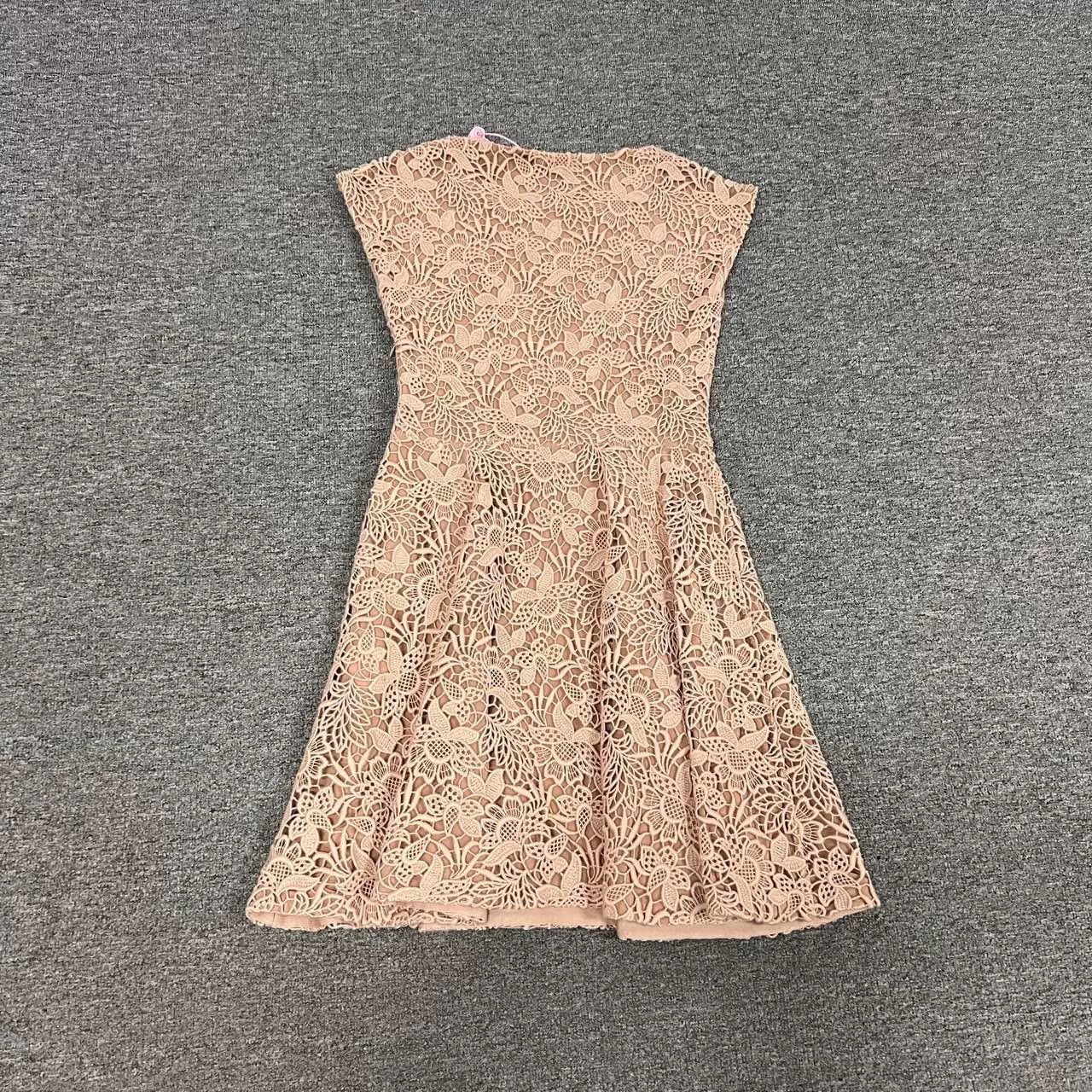 Dior Dior Nude Pink Lace Sleeveless Dress Size S / US 4 / IT 40 - 4 Thumbnail