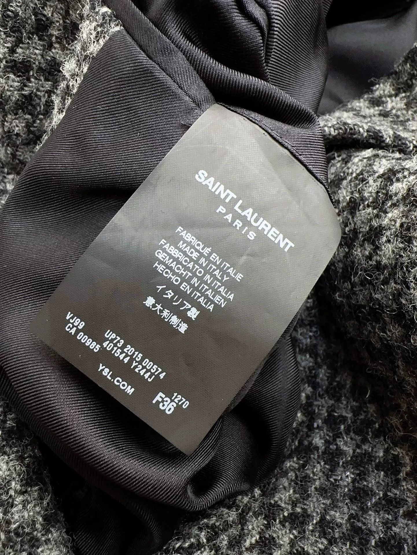 Saint Laurent Paris Saint Laurent Houndstooth Wool Blazer Size XS / US 0-2 / IT 36-38 - 6 Thumbnail