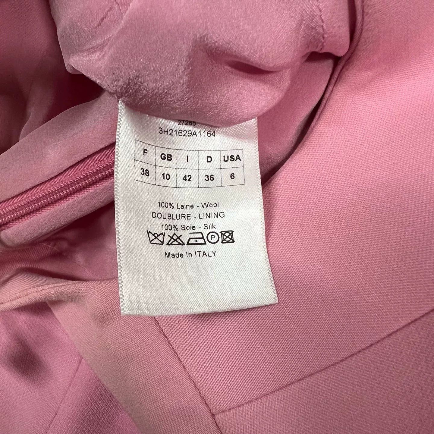 Dior Dior Silk Wool Sleeveless Pink Dress Size S / US 4 / IT 40 - 4 Thumbnail
