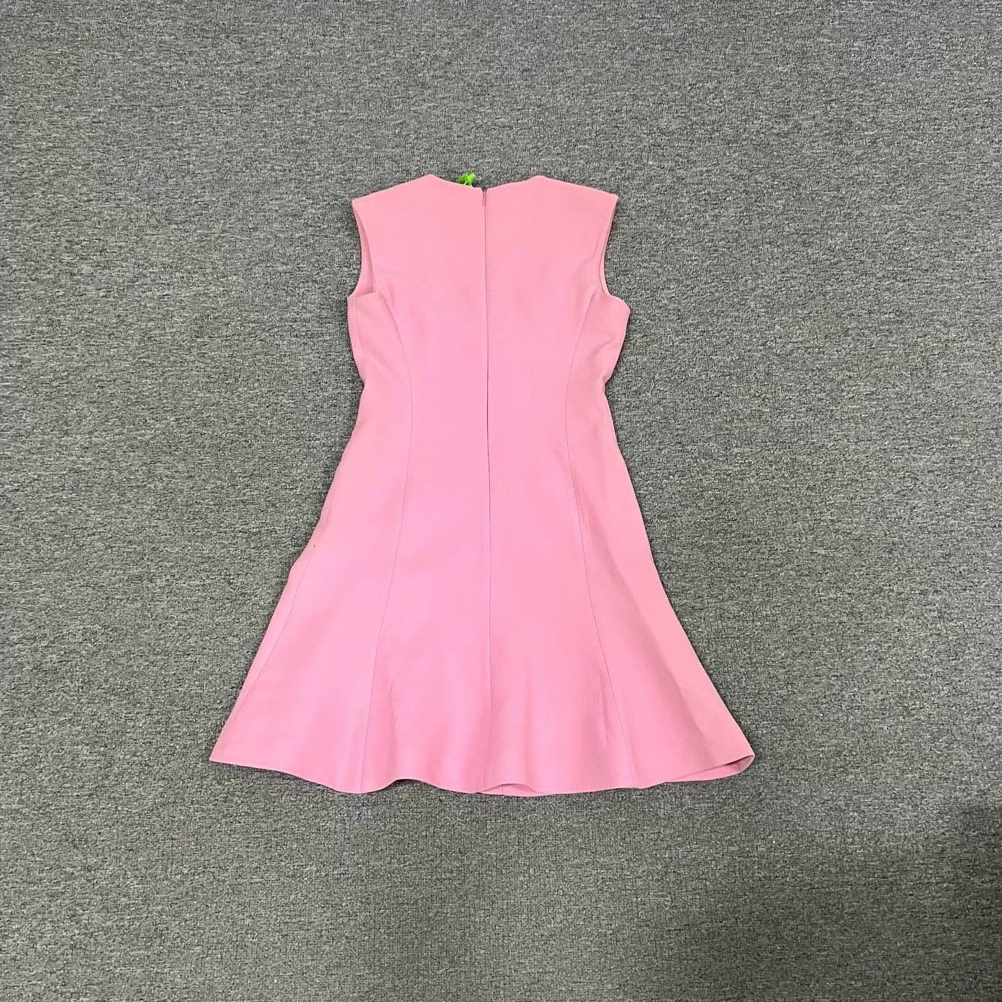 Dior Dior Silk Wool Sleeveless Pink Dress Size S / US 4 / IT 40 - 3 Thumbnail