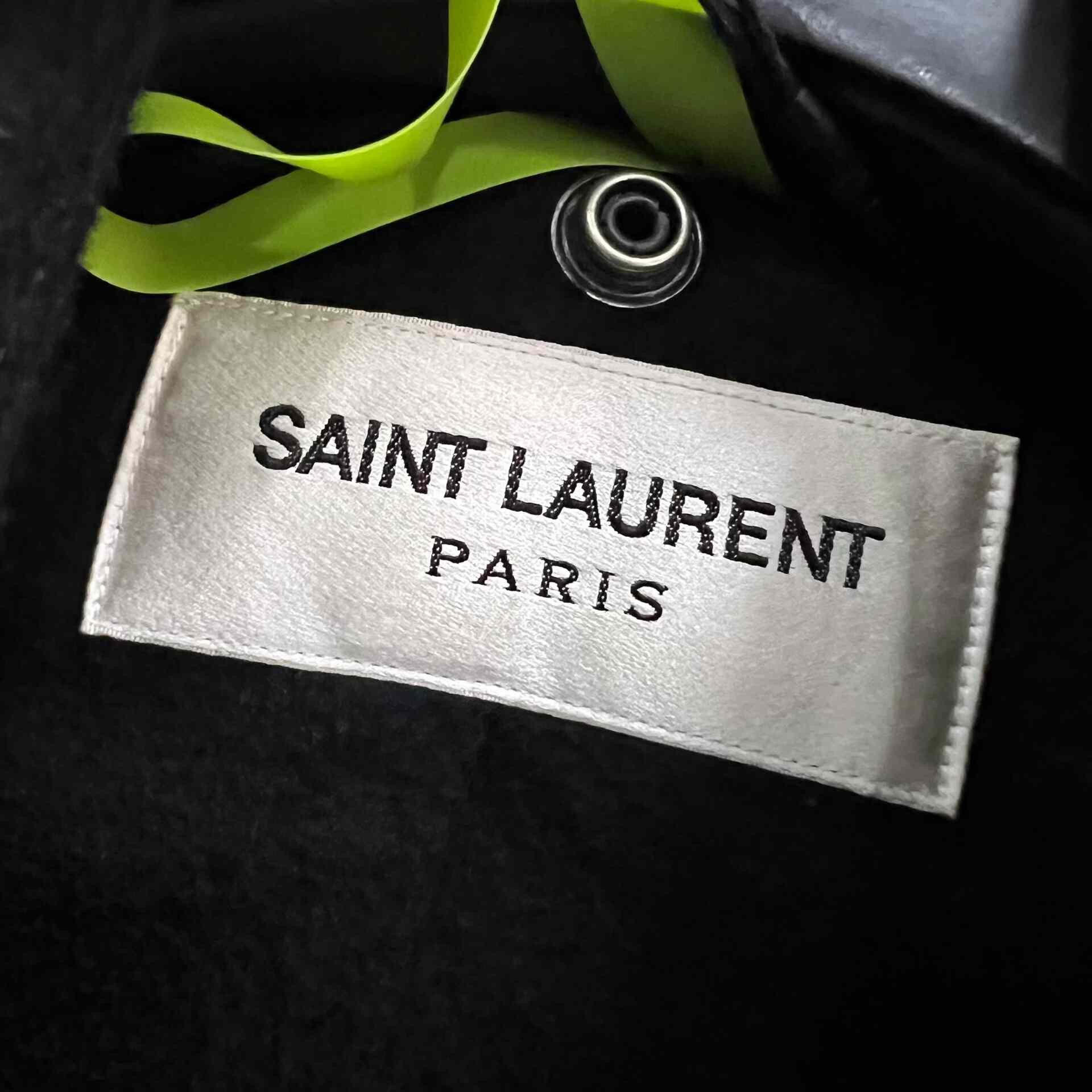 Saint Laurent Paris Saint Laurent Black Cropped Jacket Size XS / US 0-2 / IT 36-38 - 4 Thumbnail