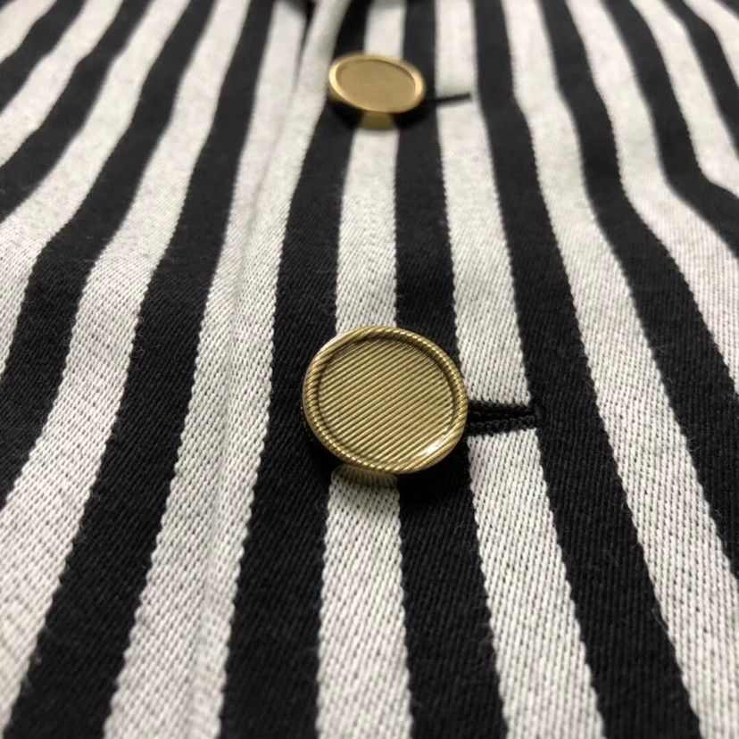 Saint Laurent Paris Saint Laurent Black White Striped Wool Blazer Size XS / US 0-2 / IT 36-38 - 5 Thumbnail