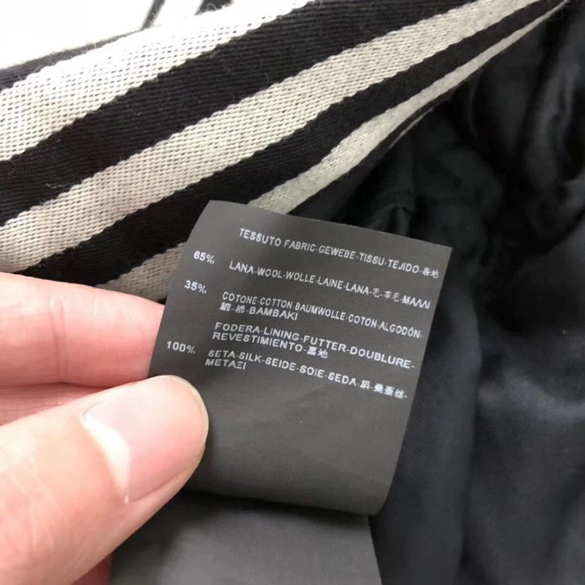 Saint Laurent Paris Saint Laurent Black White Striped Wool Blazer Size XS / US 0-2 / IT 36-38 - 7 Thumbnail