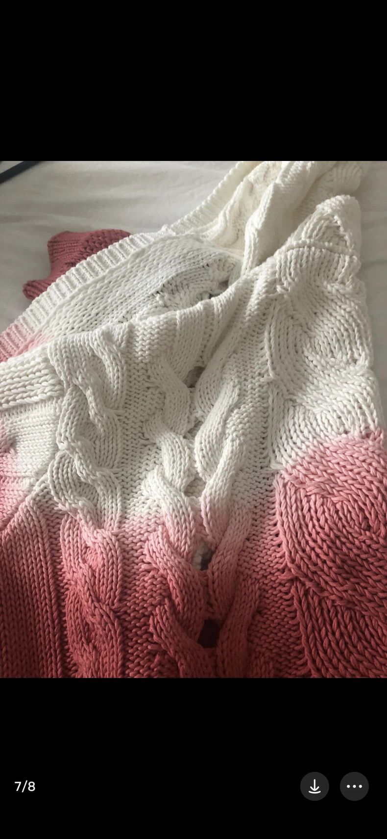 Saint Laurent Paris Saint Laurent Gradient Pink Hooded Cardigan Size M / US 6-8 / IT 42-44 - 8 Thumbnail