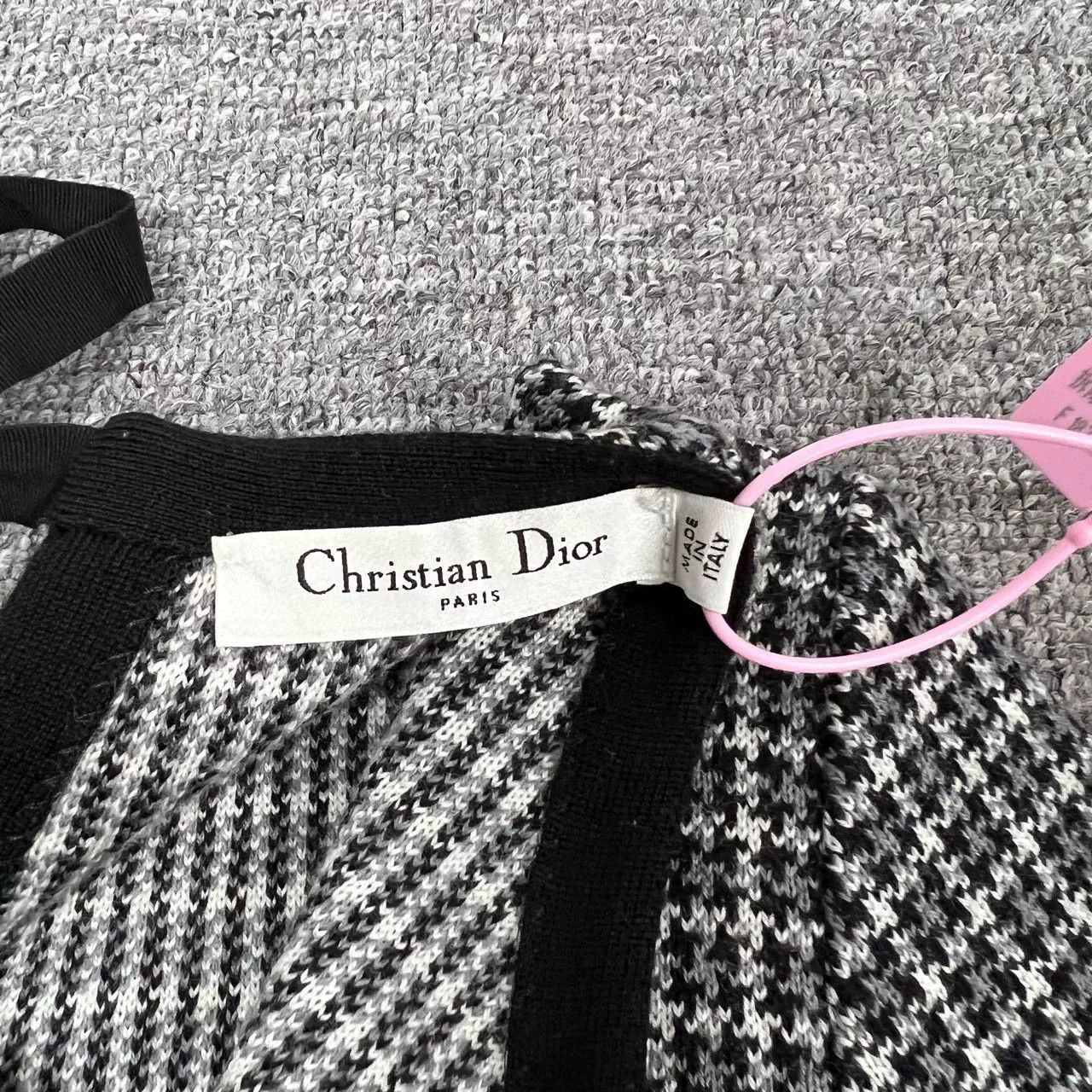 Dior Dior Houndstooth Knit Dress Size S / US 4 / IT 40 - 4 Thumbnail