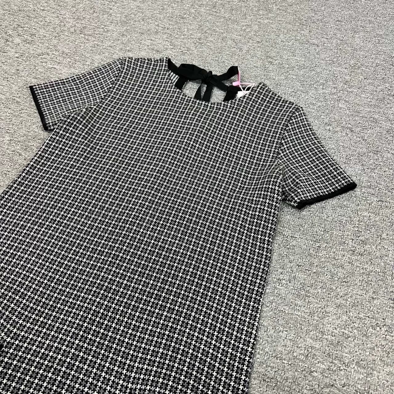 Dior Dior Houndstooth Knit Dress Size S / US 4 / IT 40 - 3 Thumbnail