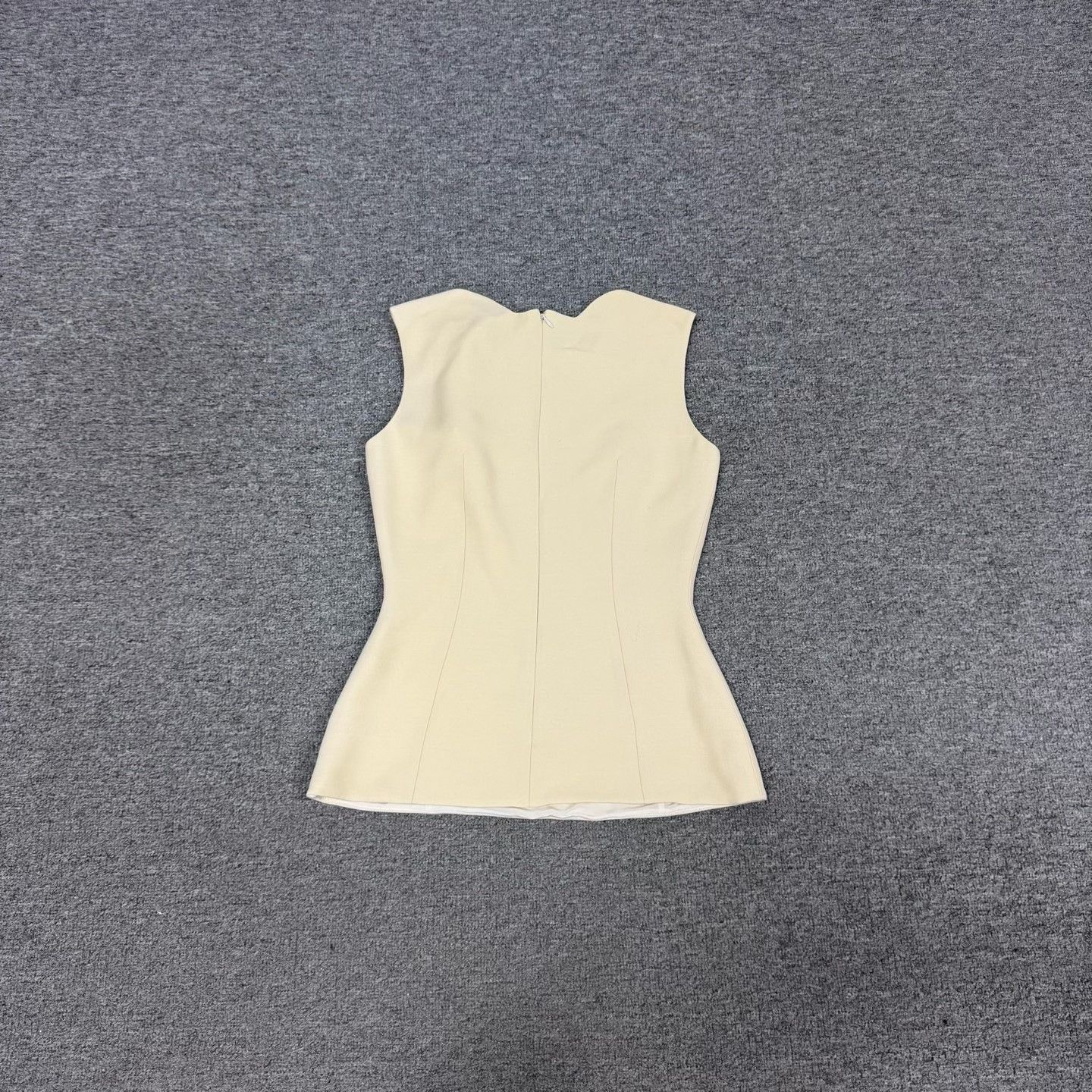 Dior Dior Silk Wool Sleeveless Waist-Cinched Top Size XXS / US 00 / IT 34 - 3 Thumbnail