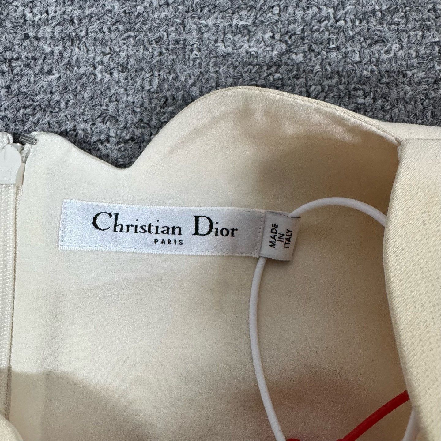 Dior Dior Silk Wool Sleeveless Waist-Cinched Top Size XXS / US 00 / IT 34 - 6 Thumbnail
