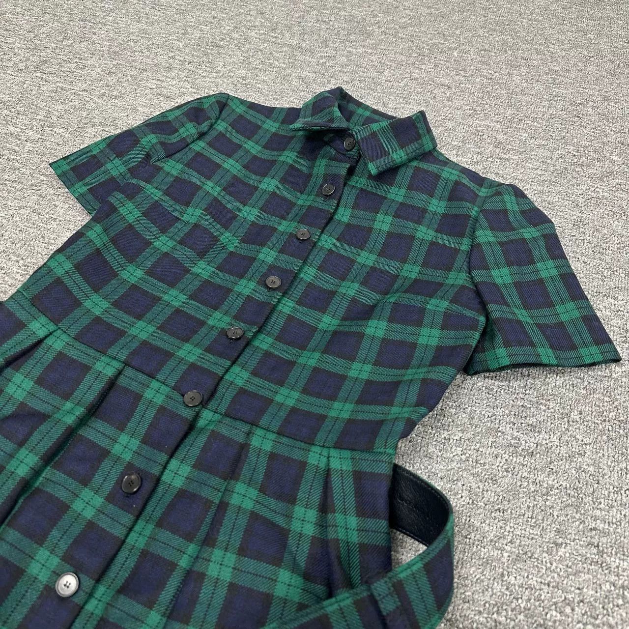Dior Dior Wool Plaid Collared Dress Size XS / US 0-2 / IT 36-38 - 3 Thumbnail