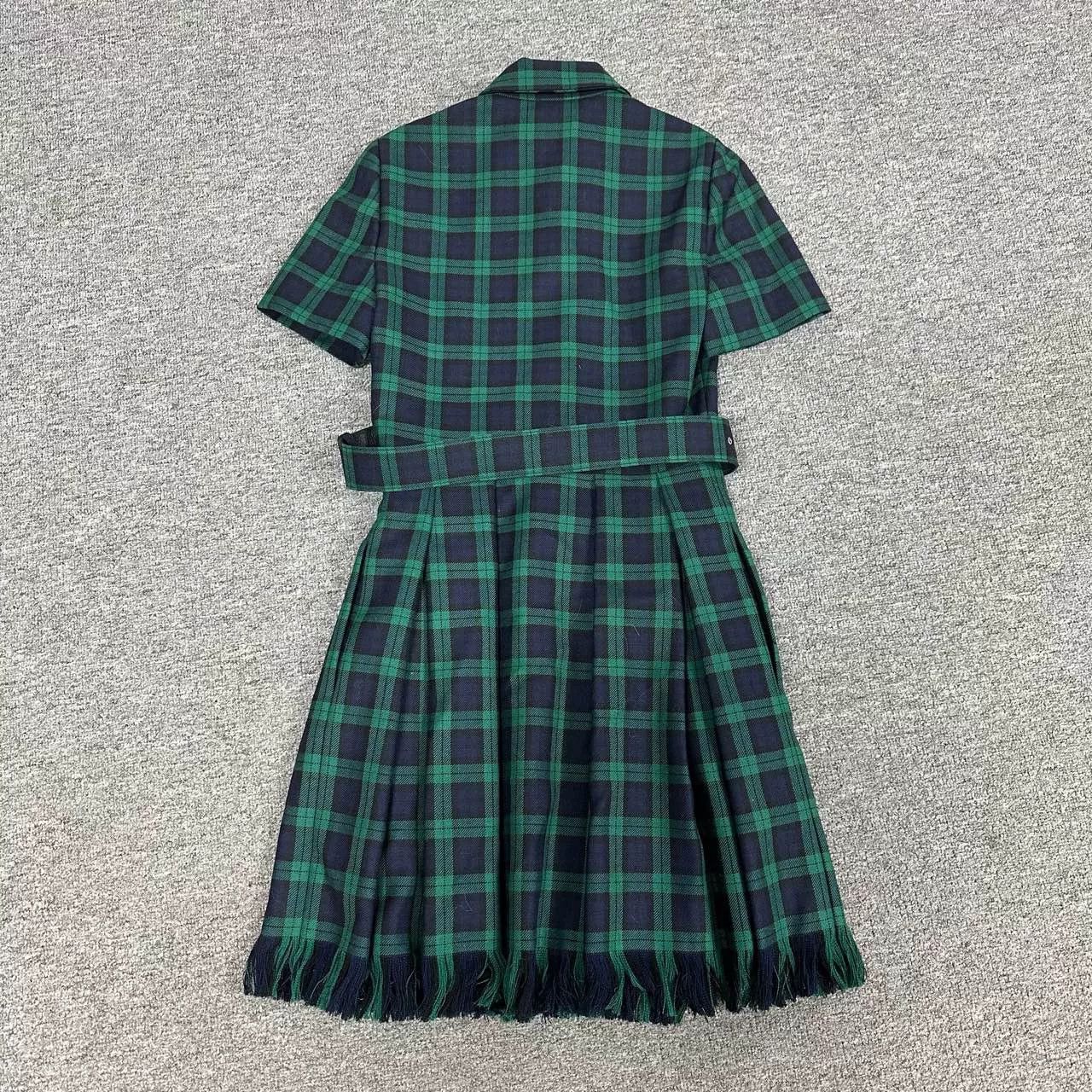 Dior Dior Wool Plaid Collared Dress Size XS / US 0-2 / IT 36-38 - 2 Thumbnail