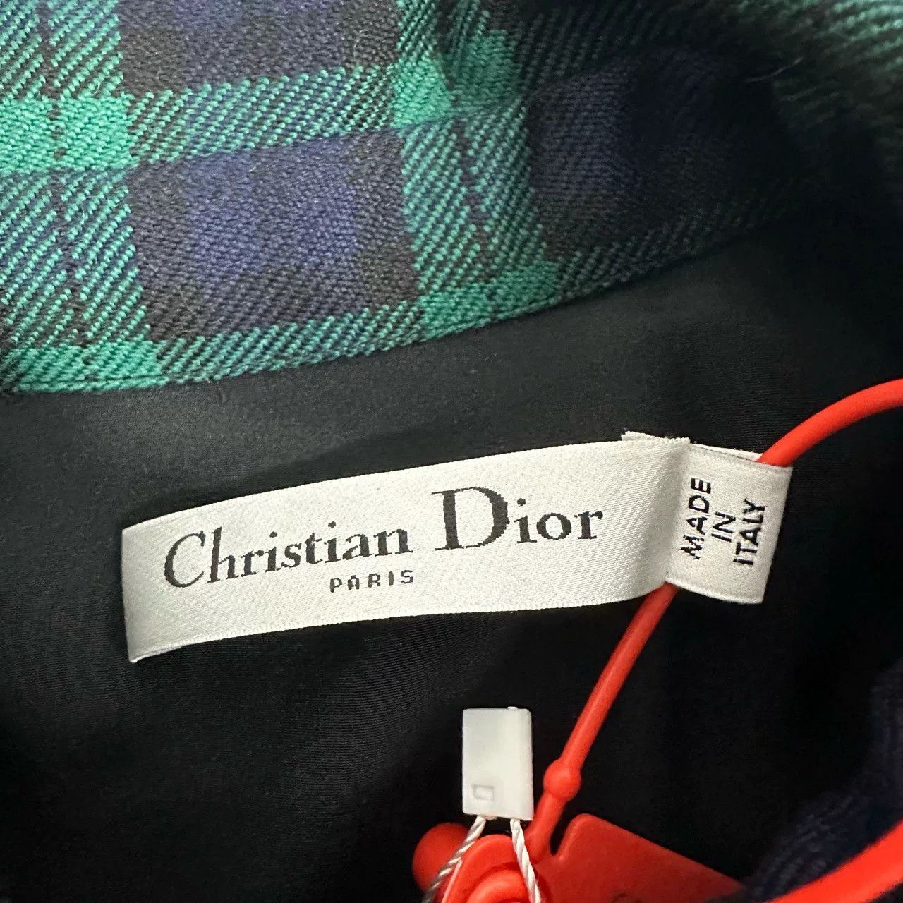 Dior Dior Wool Plaid Collared Dress Size XS / US 0-2 / IT 36-38 - 4 Thumbnail