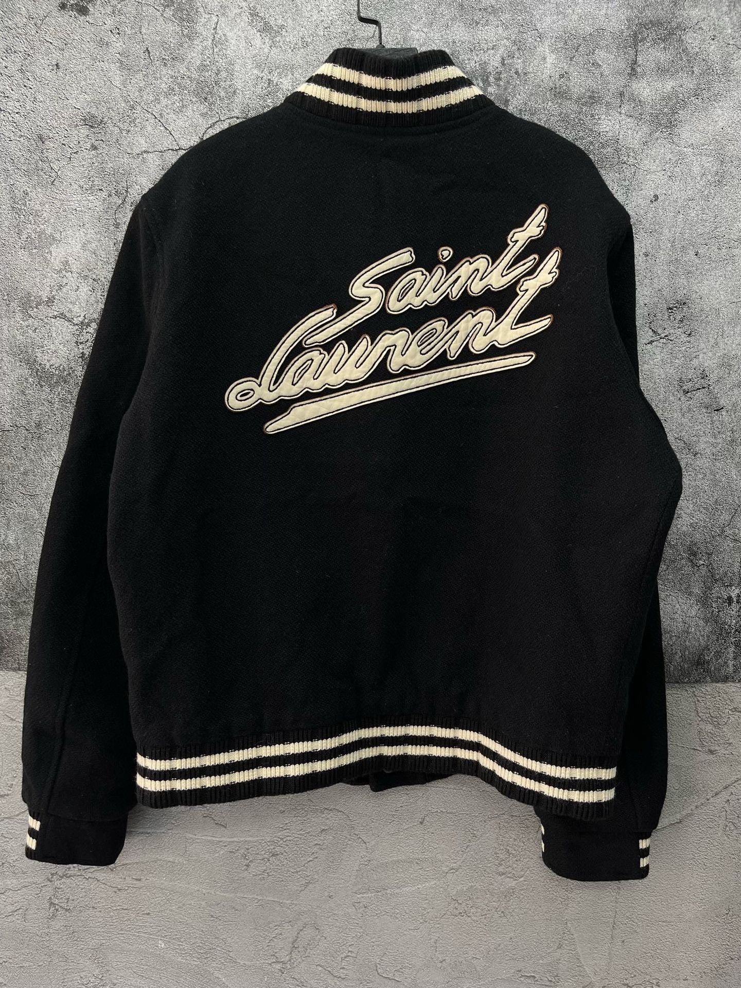Saint Laurent Paris Saint Laurent Embroidered Baseball Jacket Size US M / EU 48-50 / 2 - 2 Thumbnail