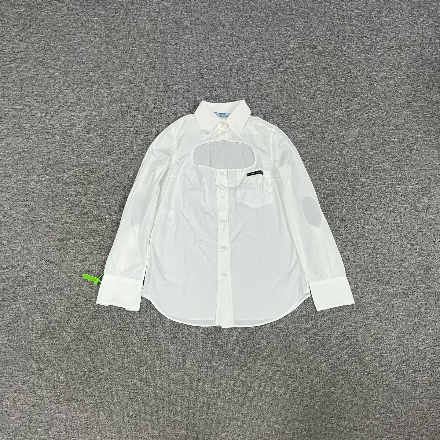 Prada Prada Runway Chest Cutout Shirt Size S / US 4 / IT 40 - 2 Thumbnail