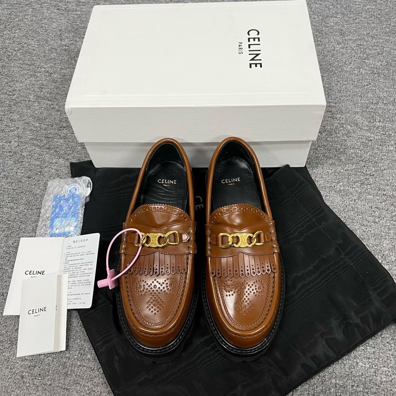 Celine Celine Triomphe Platform Loafers Size 36 Size US 5 / IT 35 - 2 Thumbnail