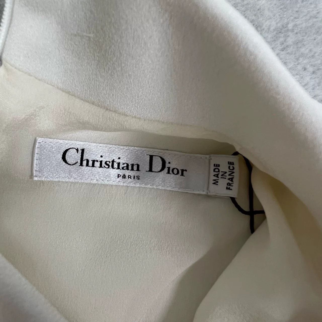 Dior Dior Silk Wool White Sleeveless Dress 36 Size ONE SIZE - 4 Thumbnail