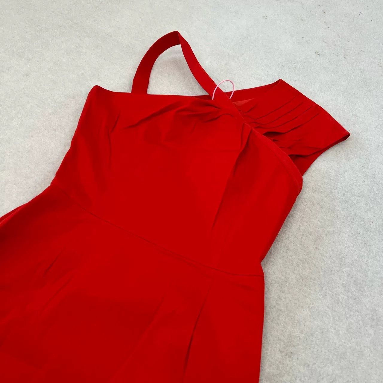 Dior Dior Red Fitted Evening Dress Irregular Strap Size S / US 4 / IT 40 - 2 Thumbnail