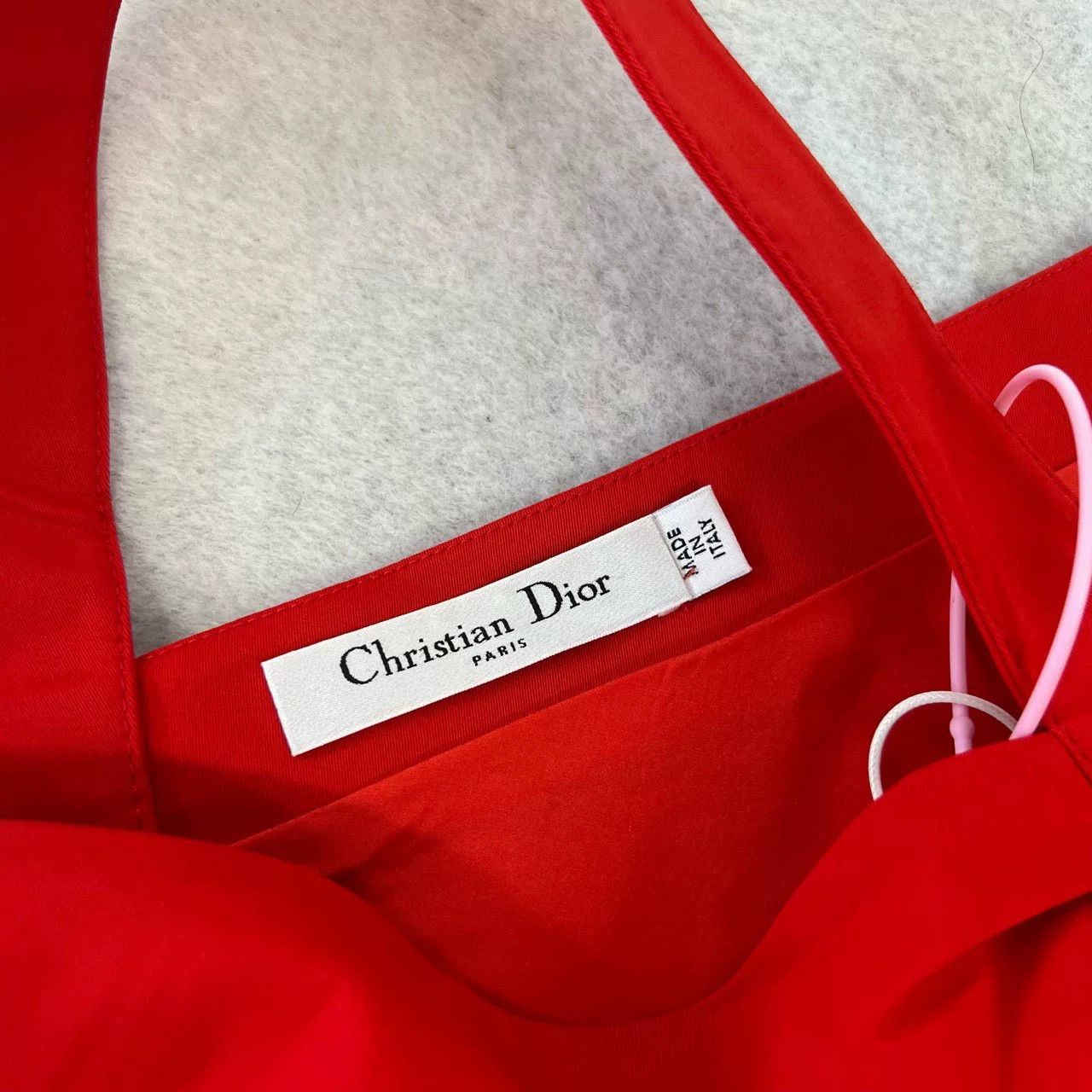 Dior Dior Red Fitted Evening Dress Irregular Strap Size S / US 4 / IT 40 - 3 Thumbnail
