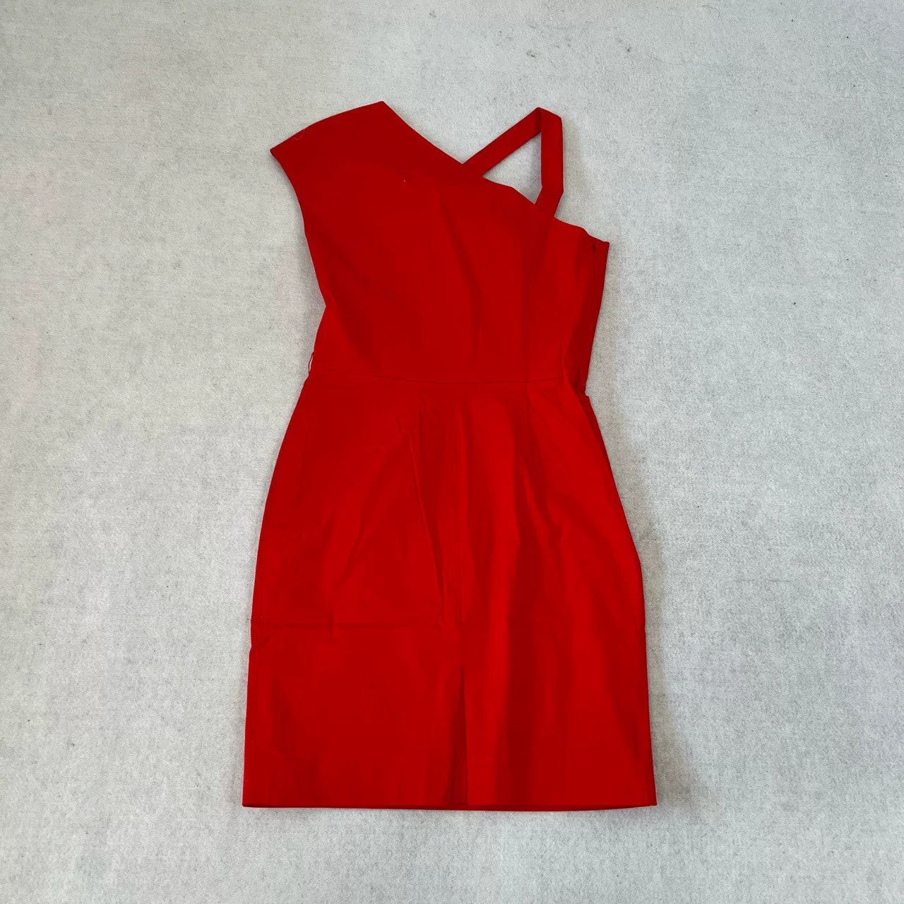Dior Dior Red Fitted Evening Dress Irregular Strap Size S / US 4 / IT 40 - 4 Thumbnail