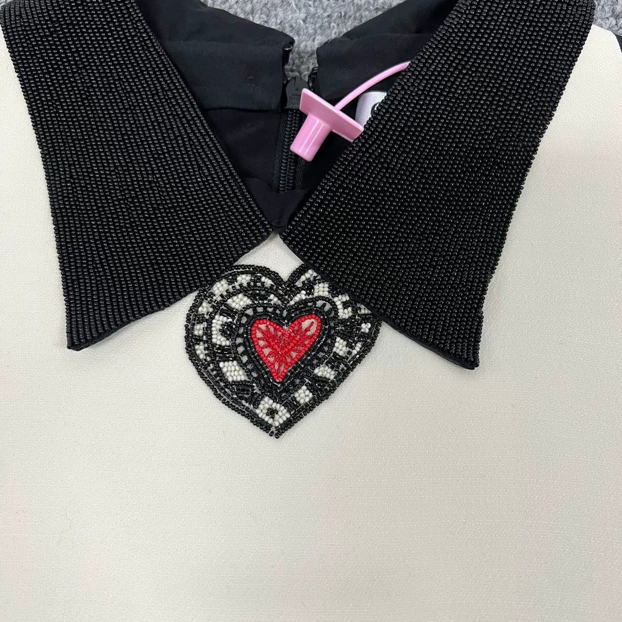 Dior Dior Show Heart Beaded Embroidery Babydoll Dress Size M / US 6-8 / IT 42-44 - 4 Thumbnail