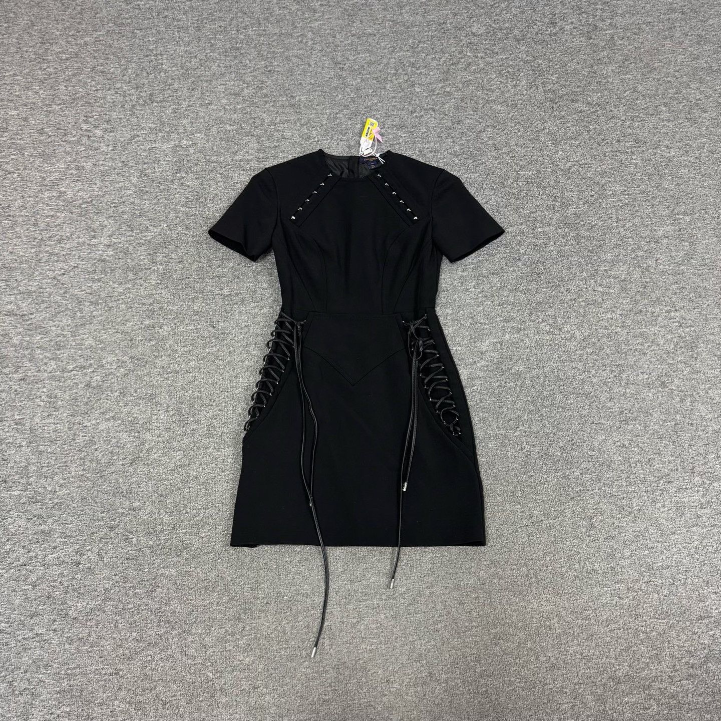 Louis Vuitton Louis Vuitton Black Strap Wool-Silk Dress 34 Size XXS / US 00 / IT 34 - 2 Thumbnail
