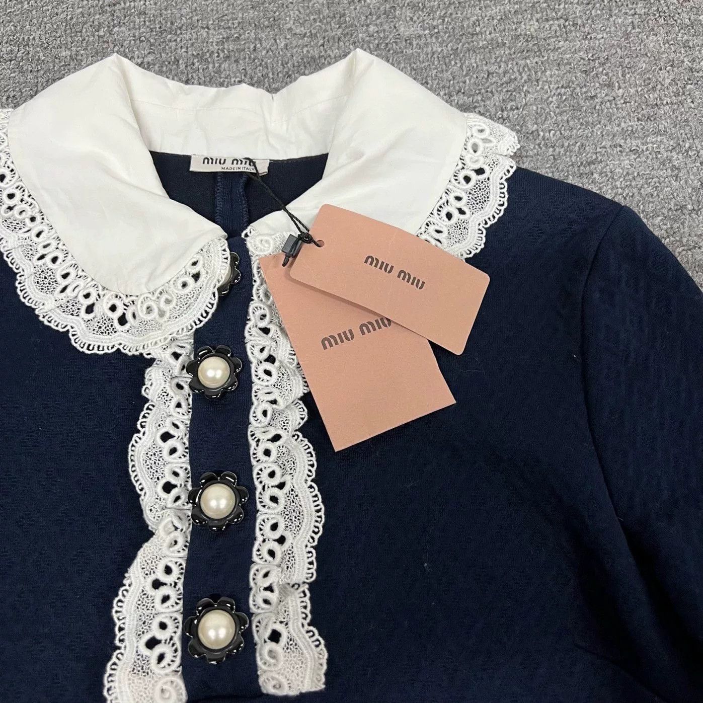 short sleeve navy lace dress Seriously Sensational Short Sleeve Ruffle Lace Dress