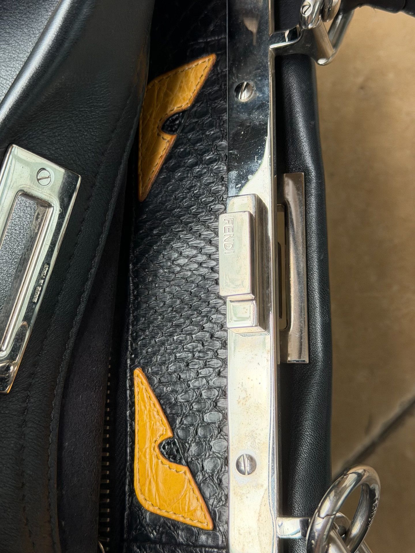 Fendi FENDI Rare Leather Handbag Size ONE SIZE - 3 Thumbnail