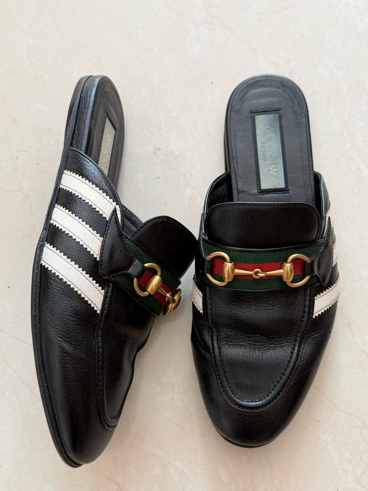 Gucci Gucci Adidas Collaborative Leather Loafers Size US 9 / EU 42 - 2 Thumbnail