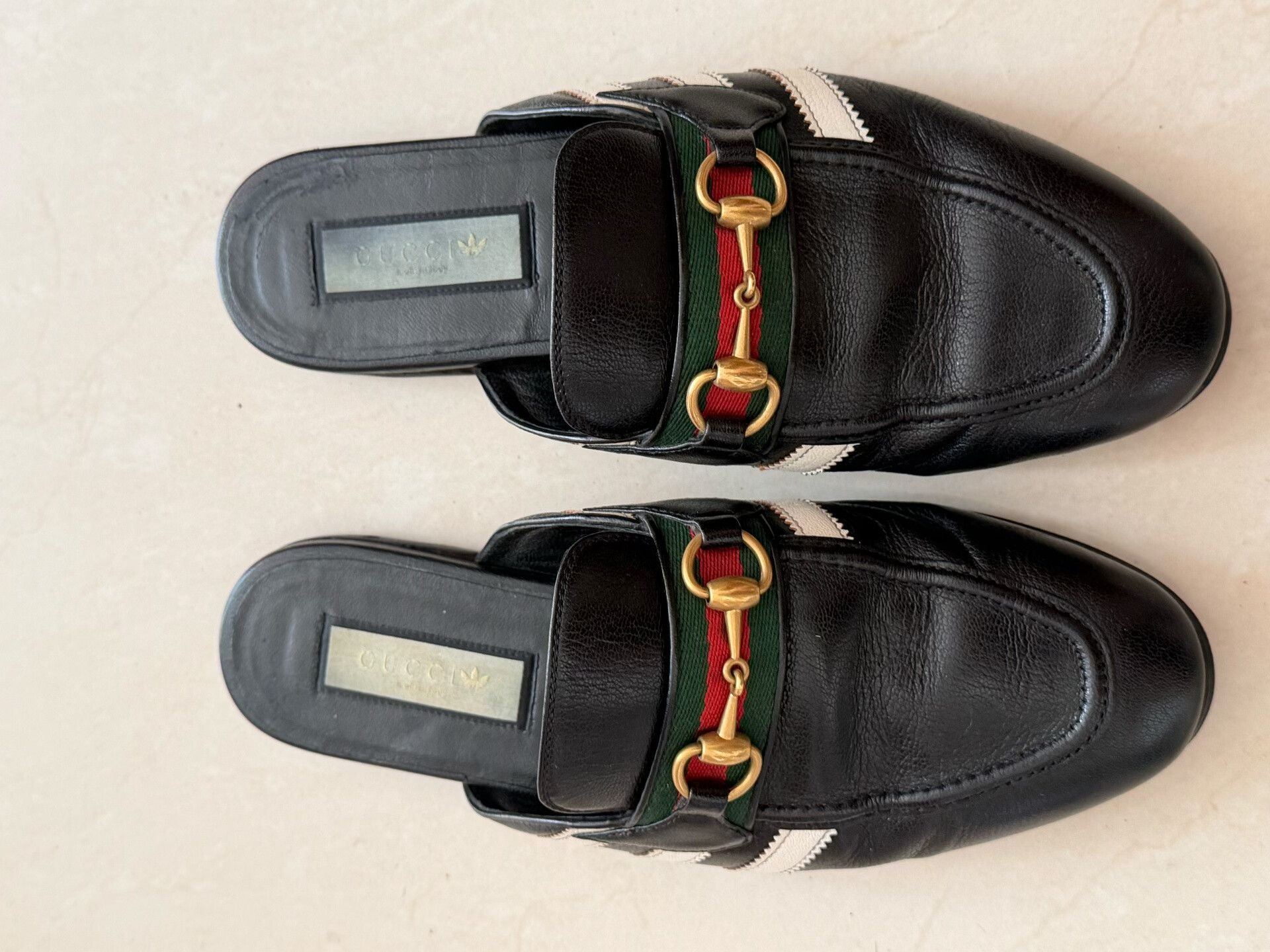 Gucci Gucci Adidas Collaborative Leather Loafers Size US 9 / EU 42 - 3 Thumbnail