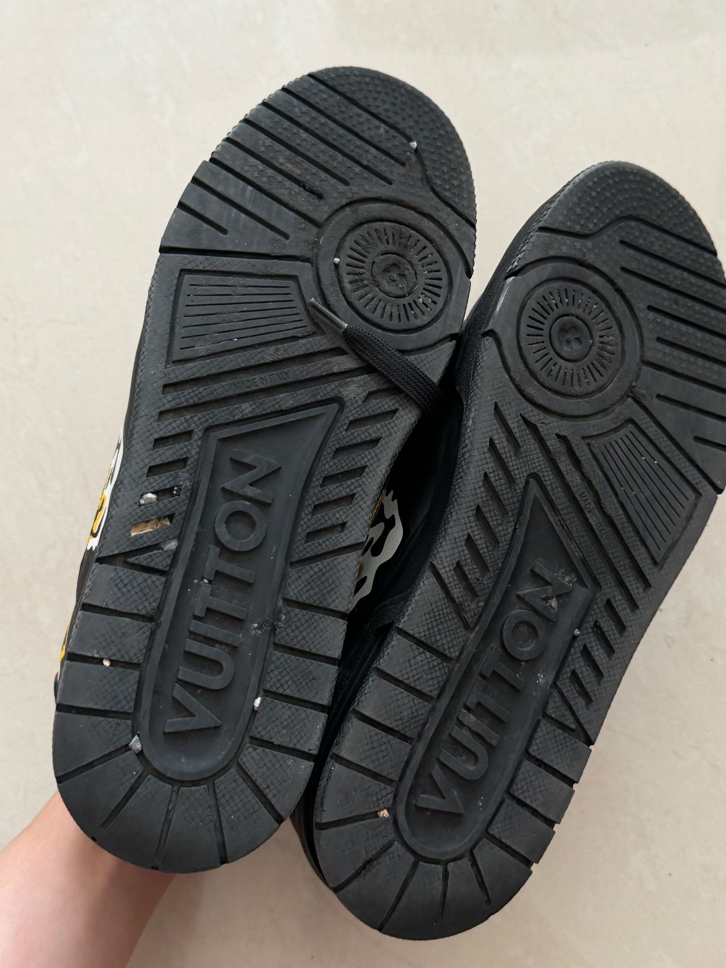 Louis Vuitton LV Trainer Nigo Collaboration Black Sneakers Size US 7 / EU 40 - 4 Thumbnail