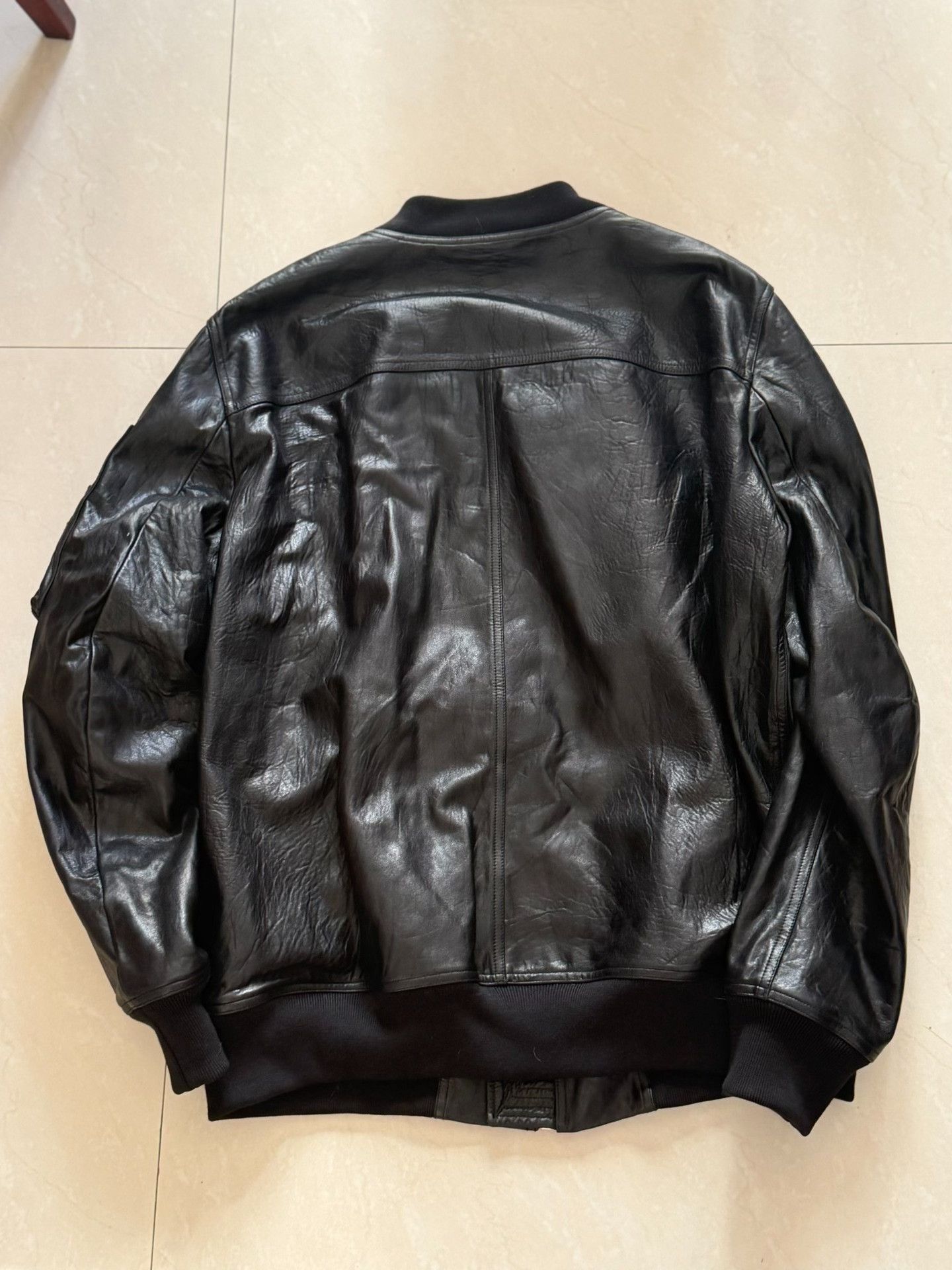 Rick Owens Rick Owens RO Leather MA1 Jacket Size US L / EU 52-54 / 3 - 2 Thumbnail
