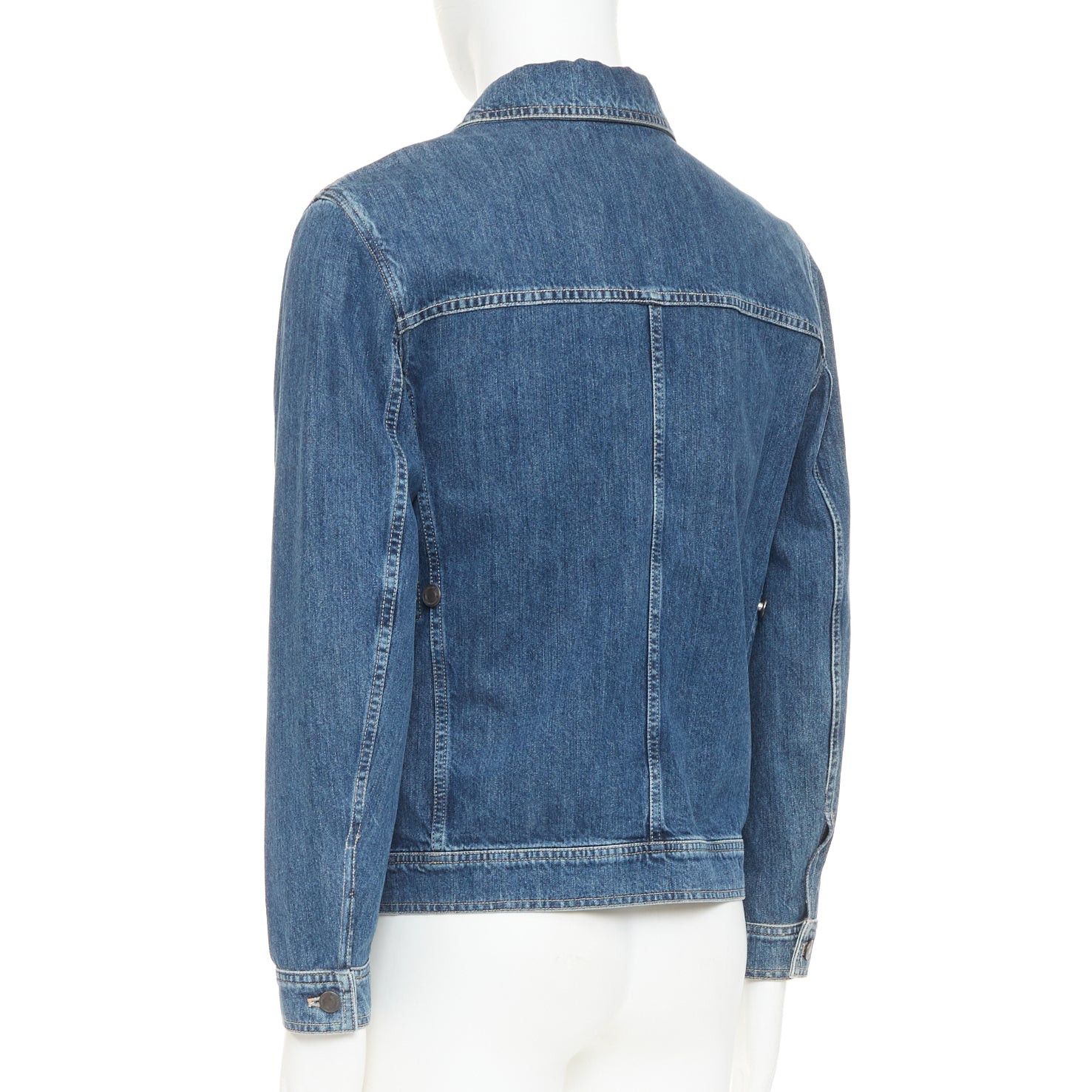 Bottega Veneta BOTTEGA VENETA blue washed denim patch pocket discreet logo chore jacket IT48 M Size US M / EU 48-50 / 2 - 7 Thumbnail