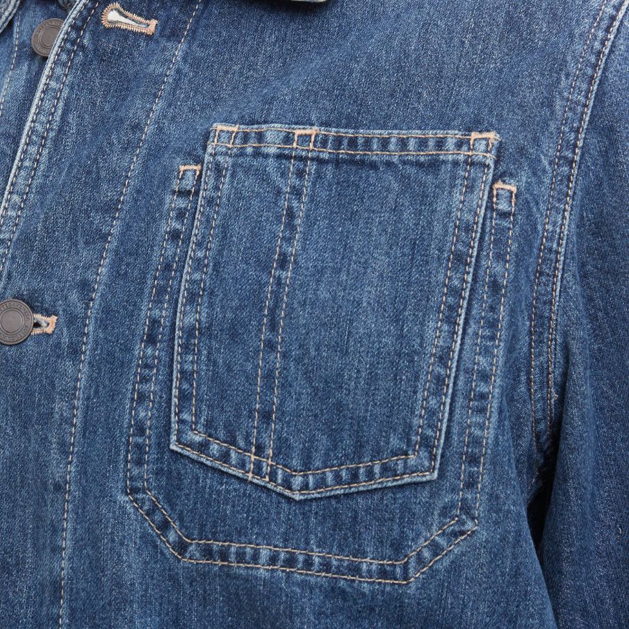 Bottega Veneta BOTTEGA VENETA blue washed denim patch pocket discreet logo chore jacket IT48 M Size US M / EU 48-50 / 2 - 2 Thumbnail