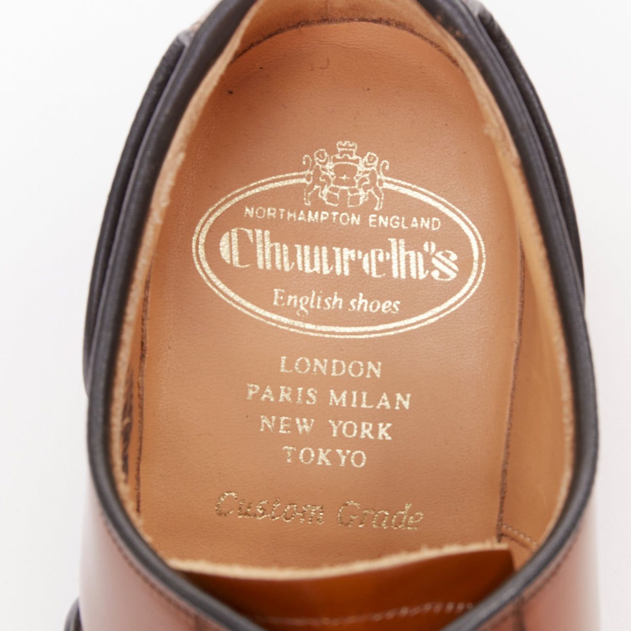Church's CHURCH'S Lancaster sandalwood tan brown polished binder leather welted oxford loafer shoes UK5 EU39 Size US 6 / EU 39 - 9 Thumbnail