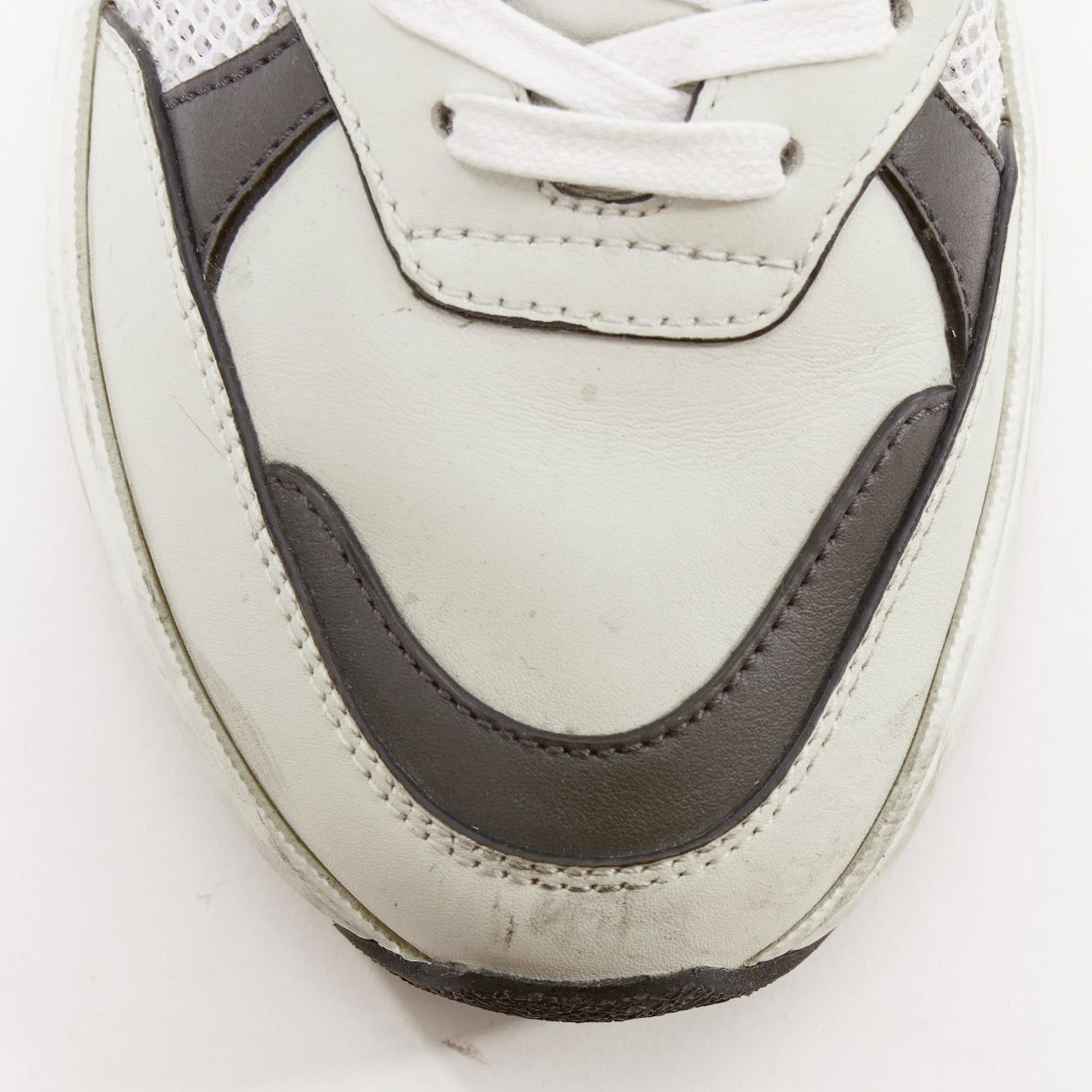 Bottega Veneta BOTTEGA VENETA 2020 Speedster white black mesh calfskin chunky sneakers EU42 Size US 9 / EU 42 - 6 Thumbnail