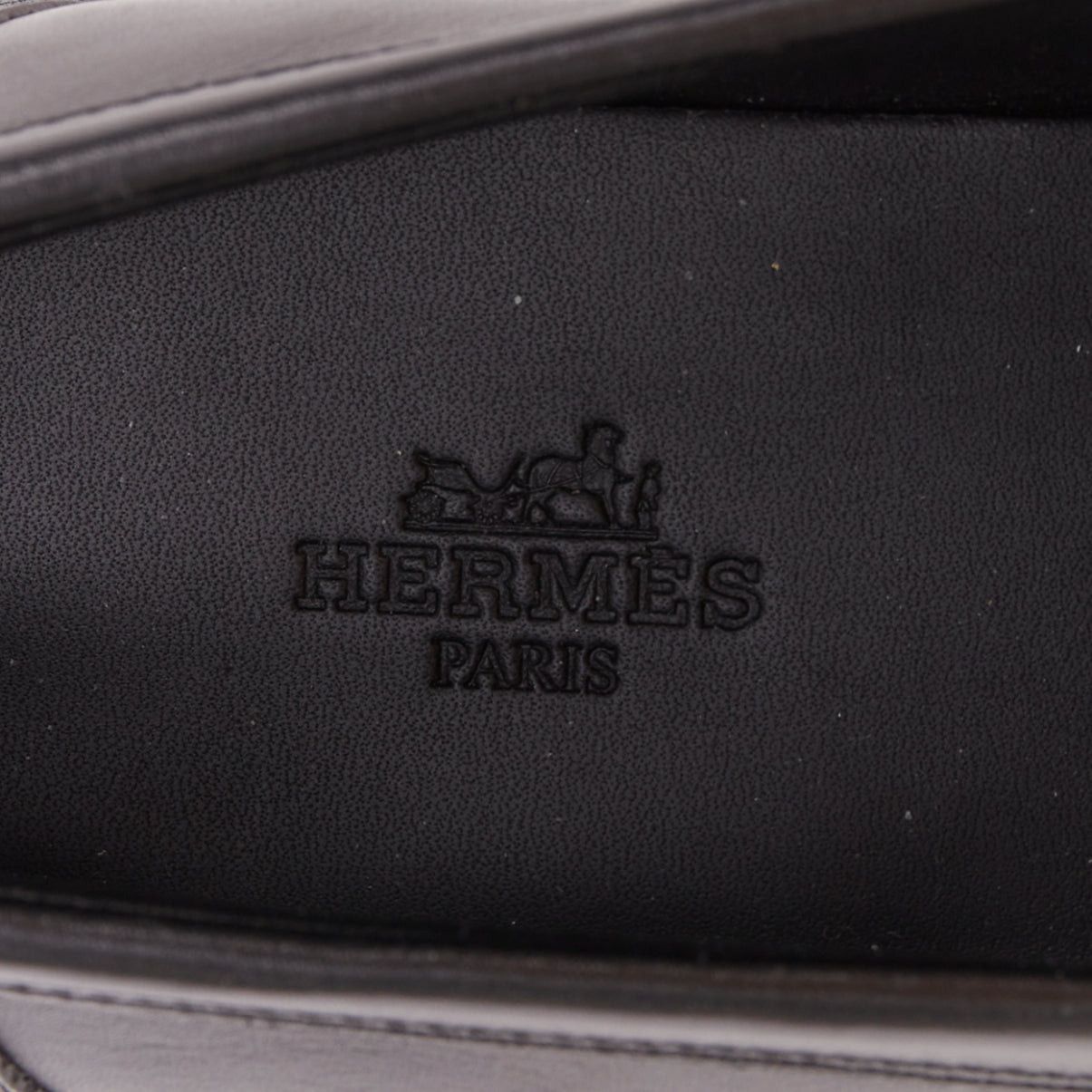 Hermes HERMES 2023 Hot Loafer black calfskin leather palladium Kelly buckle chunky shoes EU38.5 Size US 8.5 / IT 38.5 - 9 Thumbnail