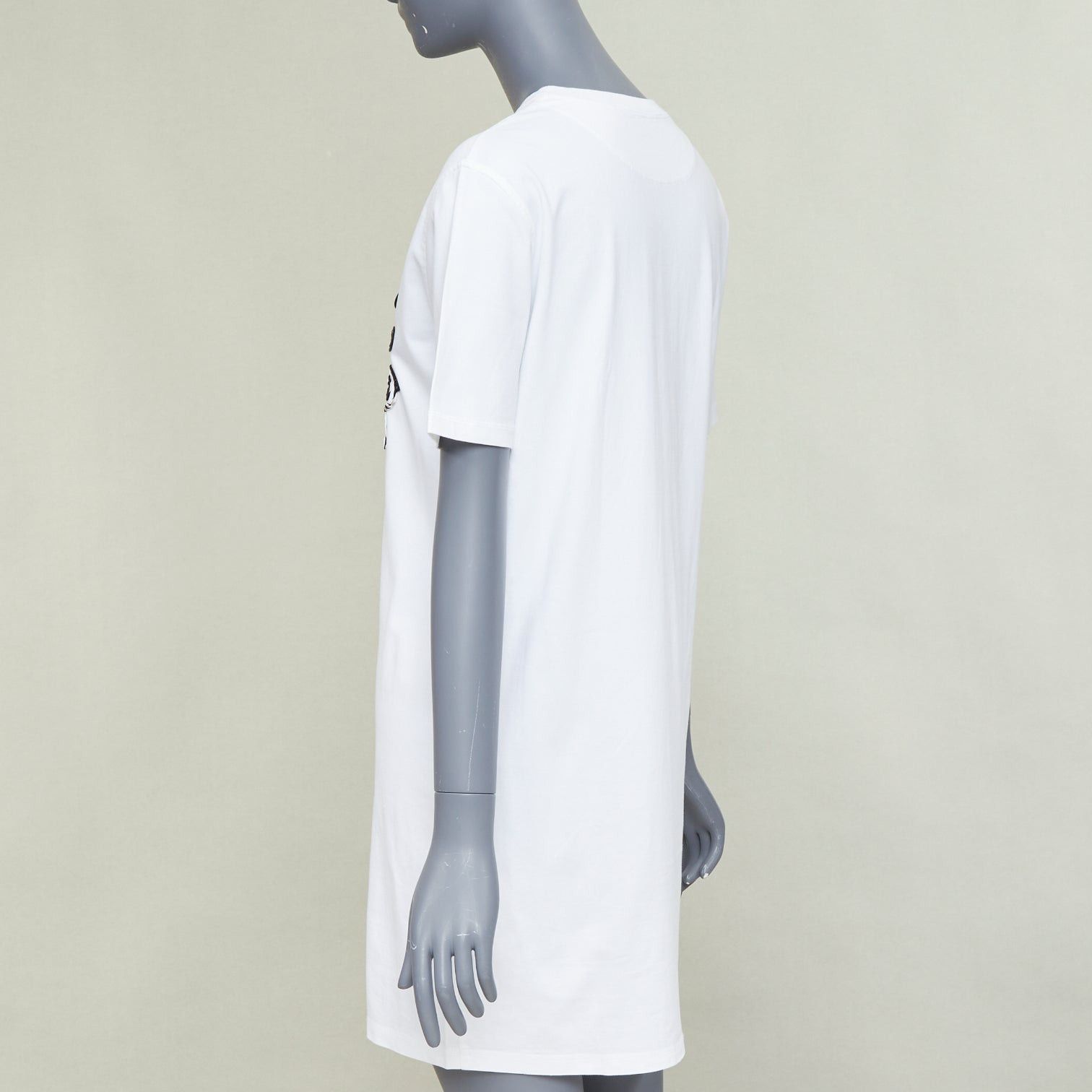 Hermes HERMES Mors et Gourmettes Equstrian bit silk applique white cotton tshirt dress FR36 S Size S / US 4 / IT 40 - 6 Thumbnail