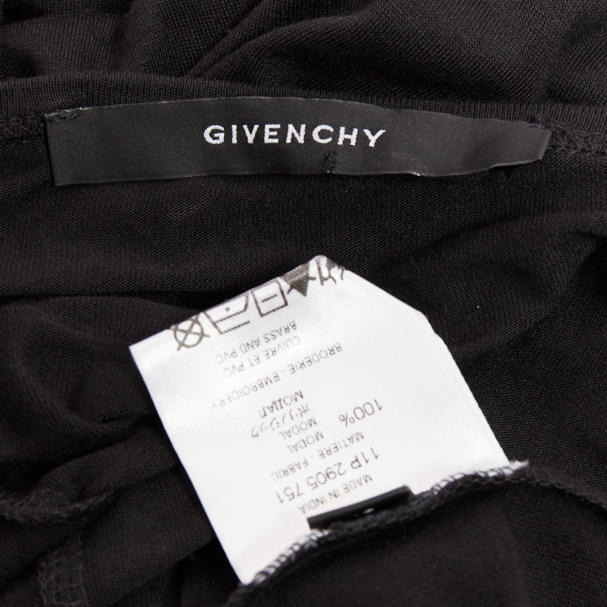Givenchy GIVENCHY black silver crystal chain fringe embellished modal dress XS Size S / US 4 / IT 40 - 8 Thumbnail