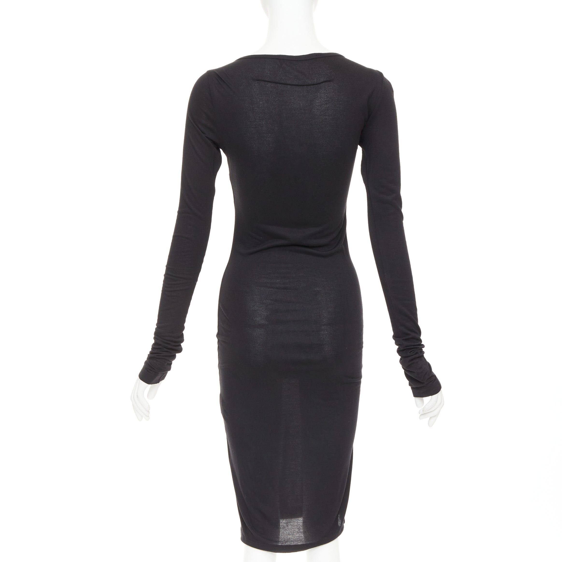 Givenchy GIVENCHY black silver crystal chain fringe embellished modal dress XS Size S / US 4 / IT 40 - 5 Thumbnail