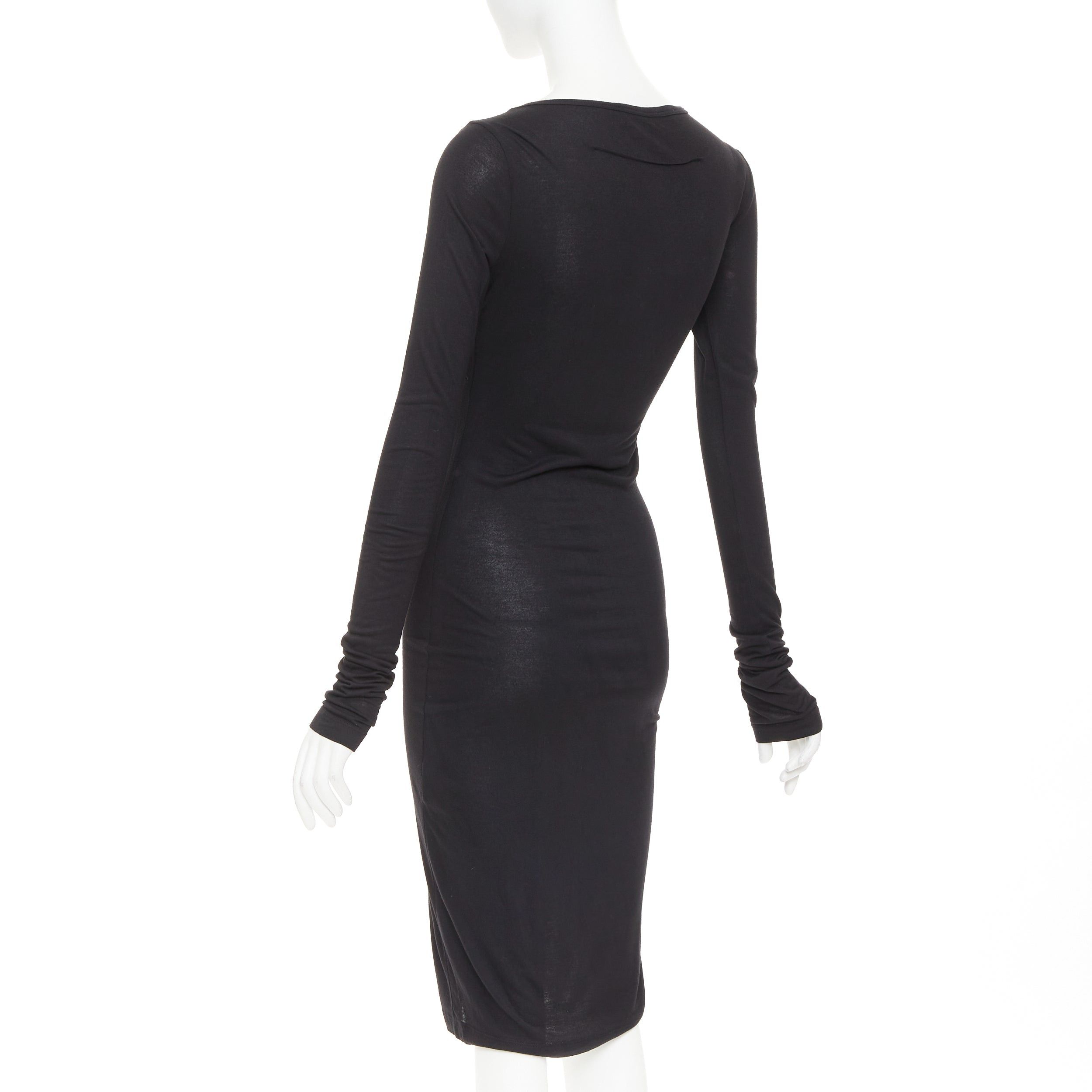 Givenchy GIVENCHY black silver crystal chain fringe embellished modal dress XS Size S / US 4 / IT 40 - 6 Thumbnail