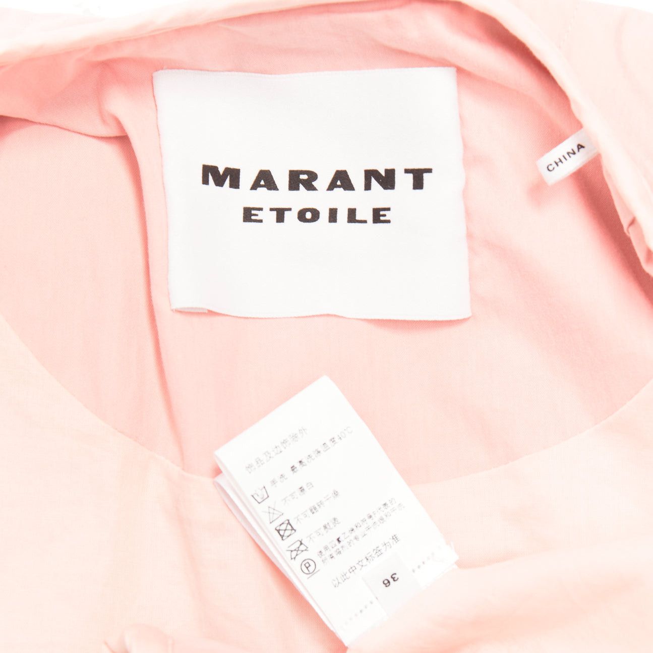 Isabel Marant ISABEL MARANT Etoile Gretel light pink recycled cotton peplum padded coat FR36 S Size S / US 4 / IT 40 - 10 Thumbnail