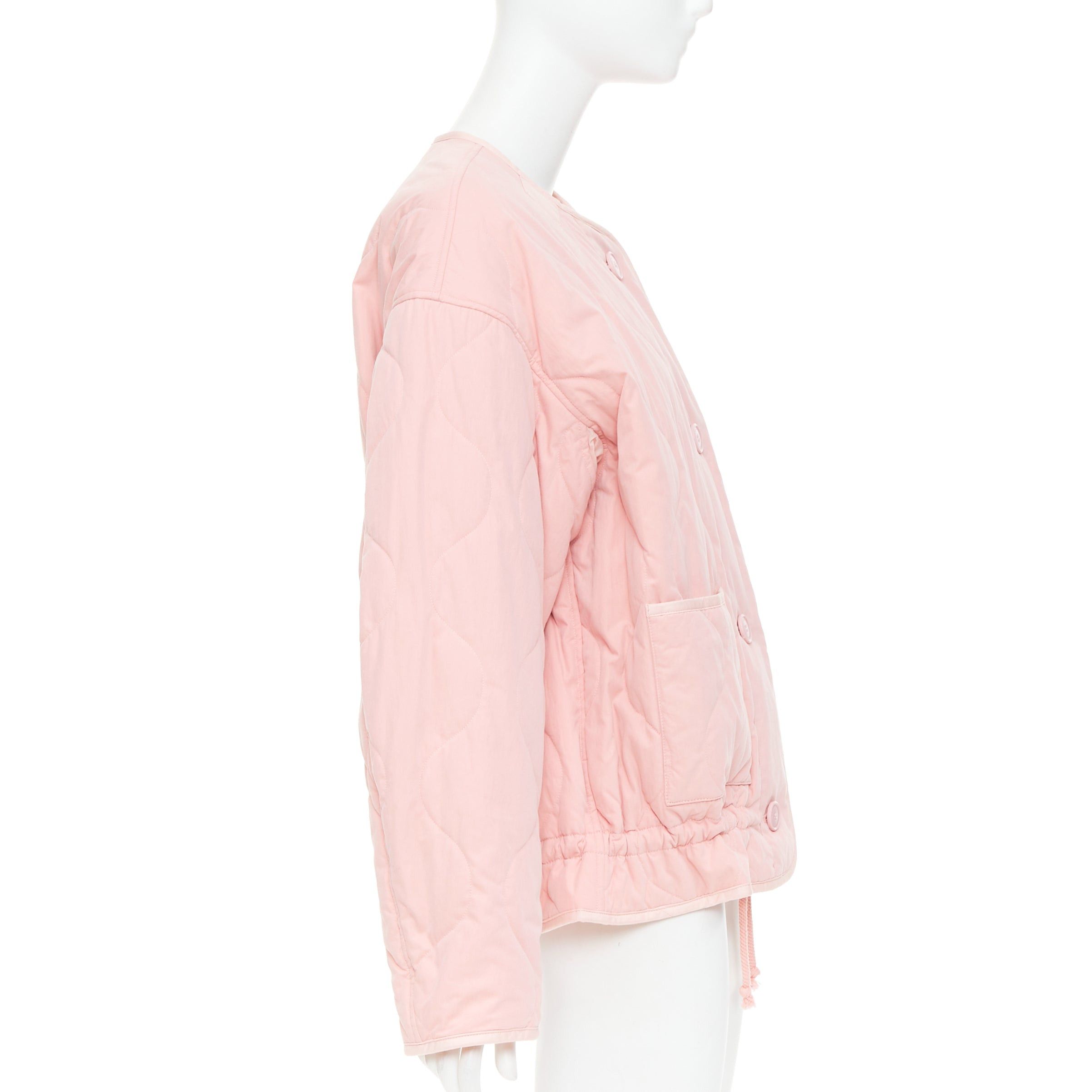 Isabel Marant ISABEL MARANT Etoile Gretel light pink recycled cotton peplum padded coat FR36 S Size S / US 4 / IT 40 - 5 Thumbnail