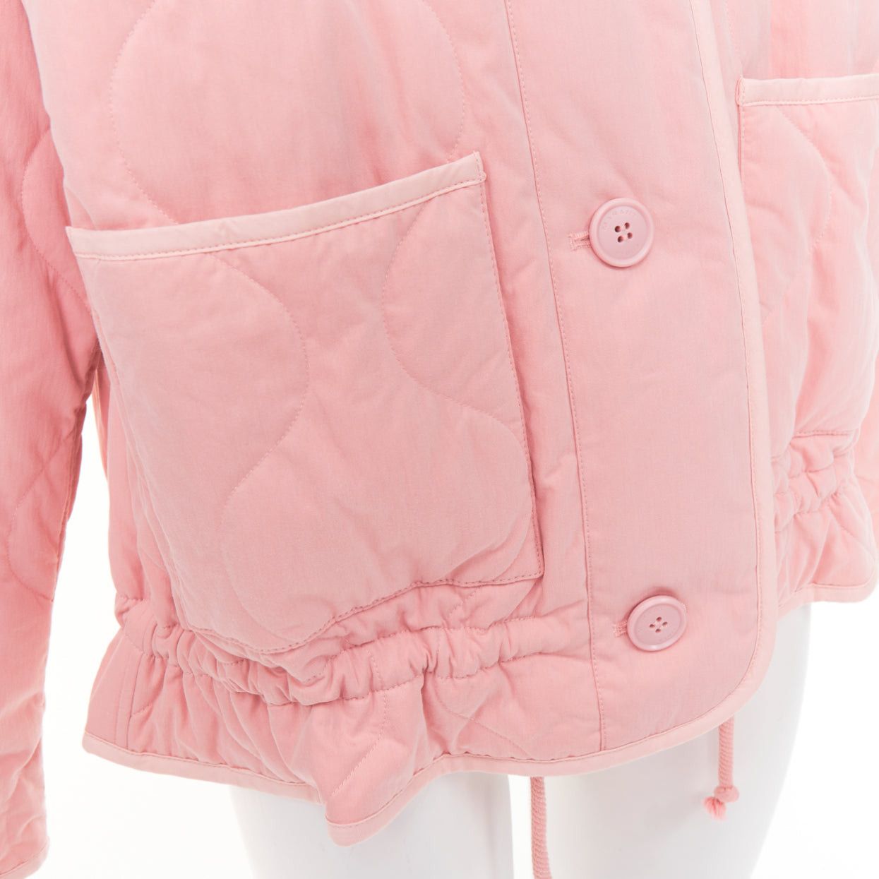 Isabel Marant ISABEL MARANT Etoile Gretel light pink recycled cotton peplum padded coat FR36 S Size S / US 4 / IT 40 - 9 Thumbnail